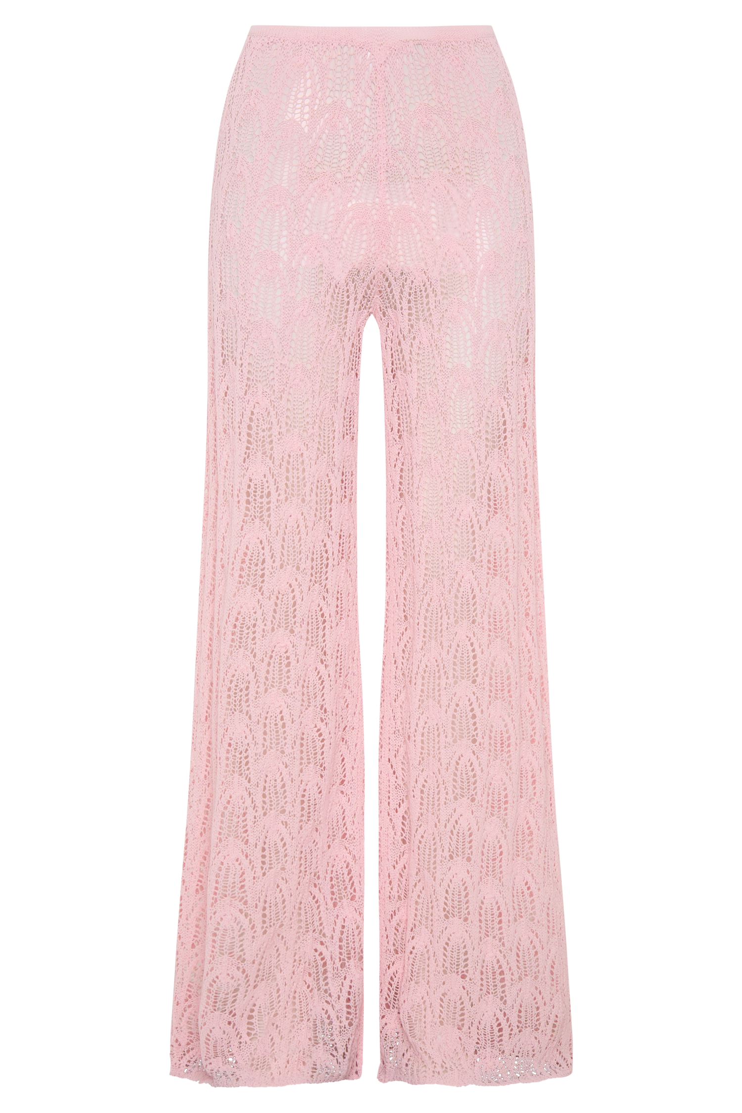 Glinda Crochet Pants - Baby Pink