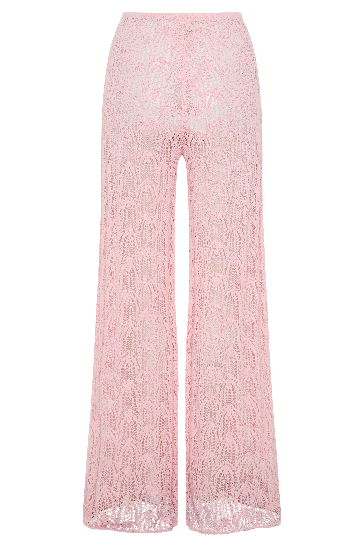 Glinda Crochet Pants - Baby Pink