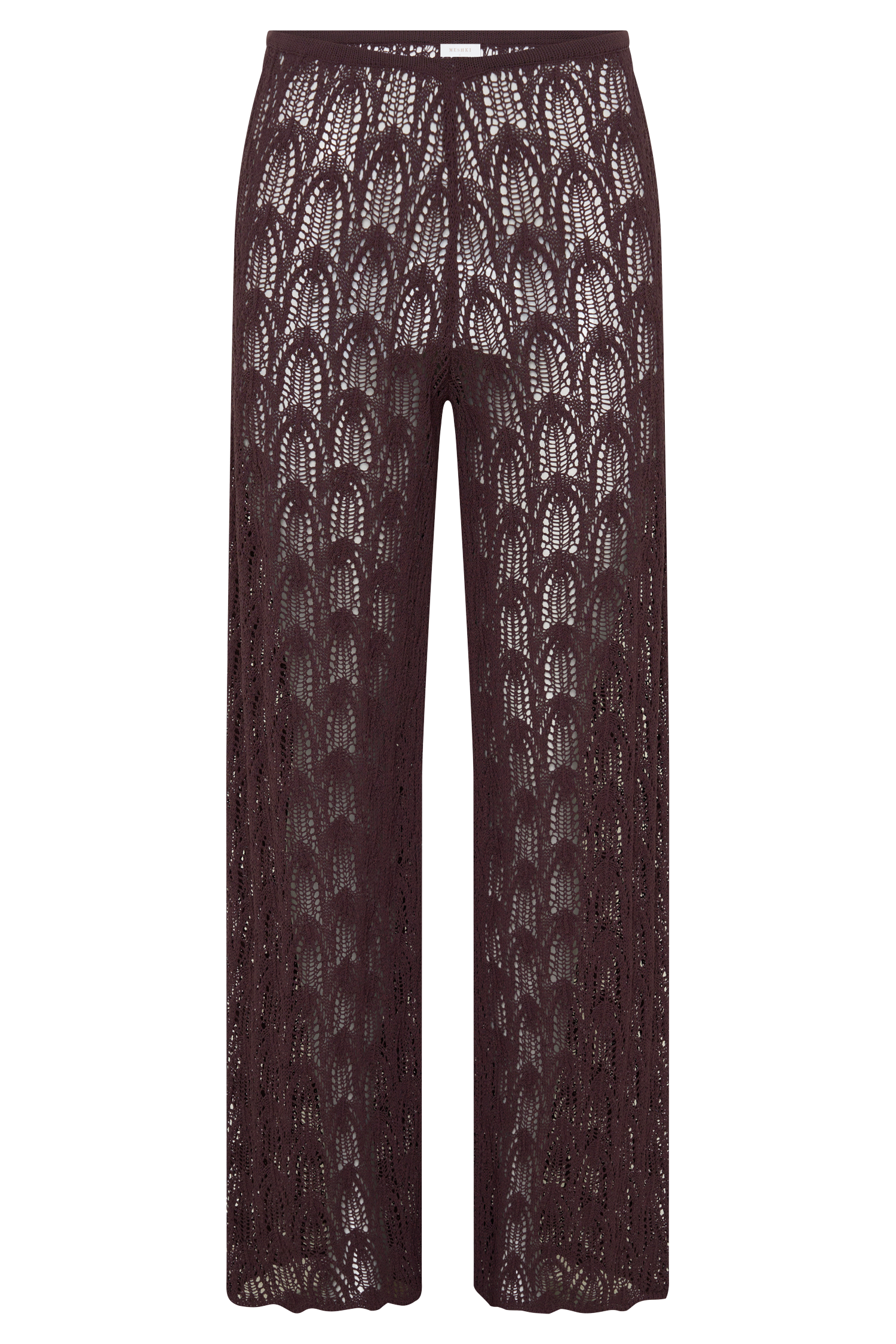 Glinda Crochet Pants - Chocolate