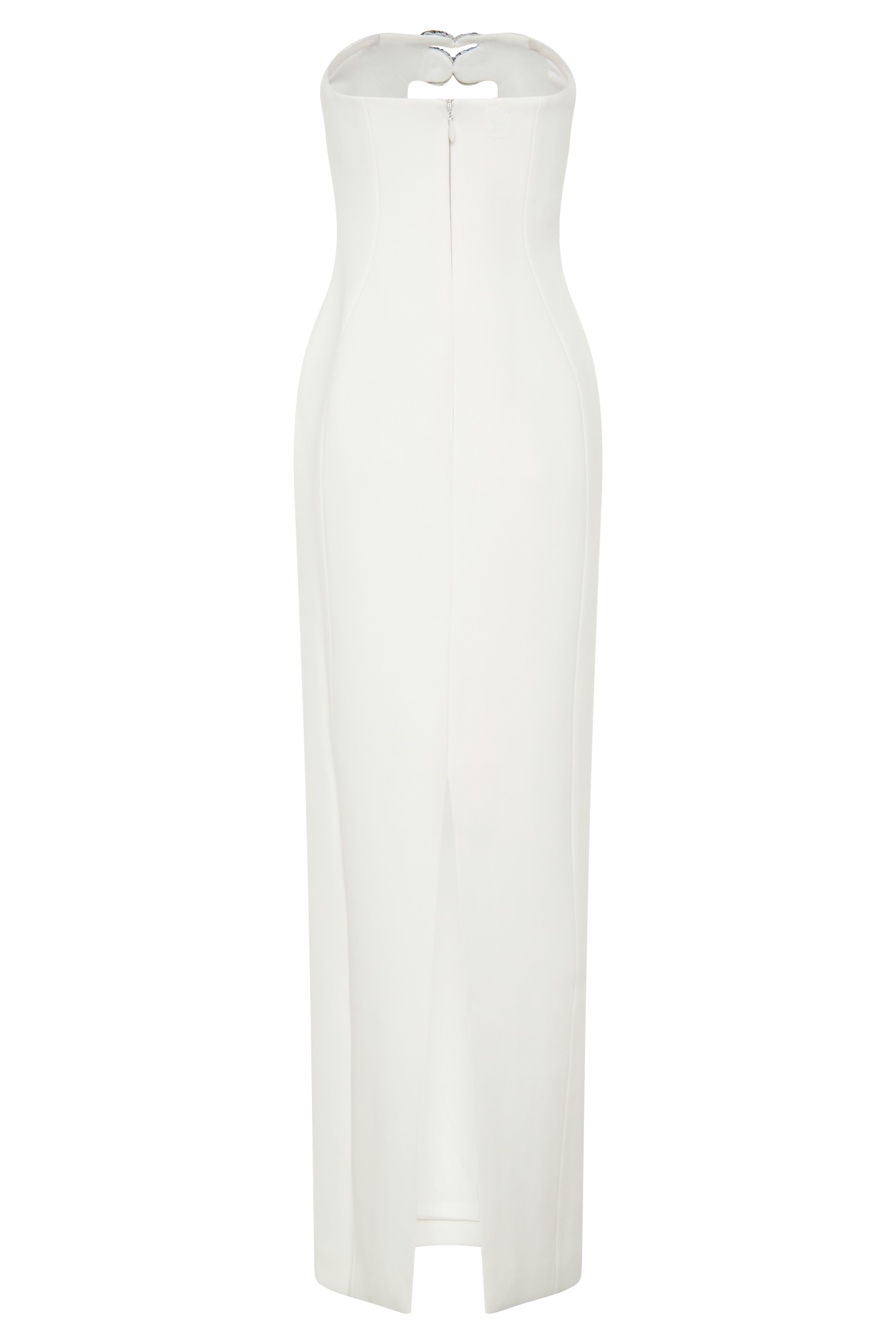 Hilda Embellished Strapless Maxi Dress - White