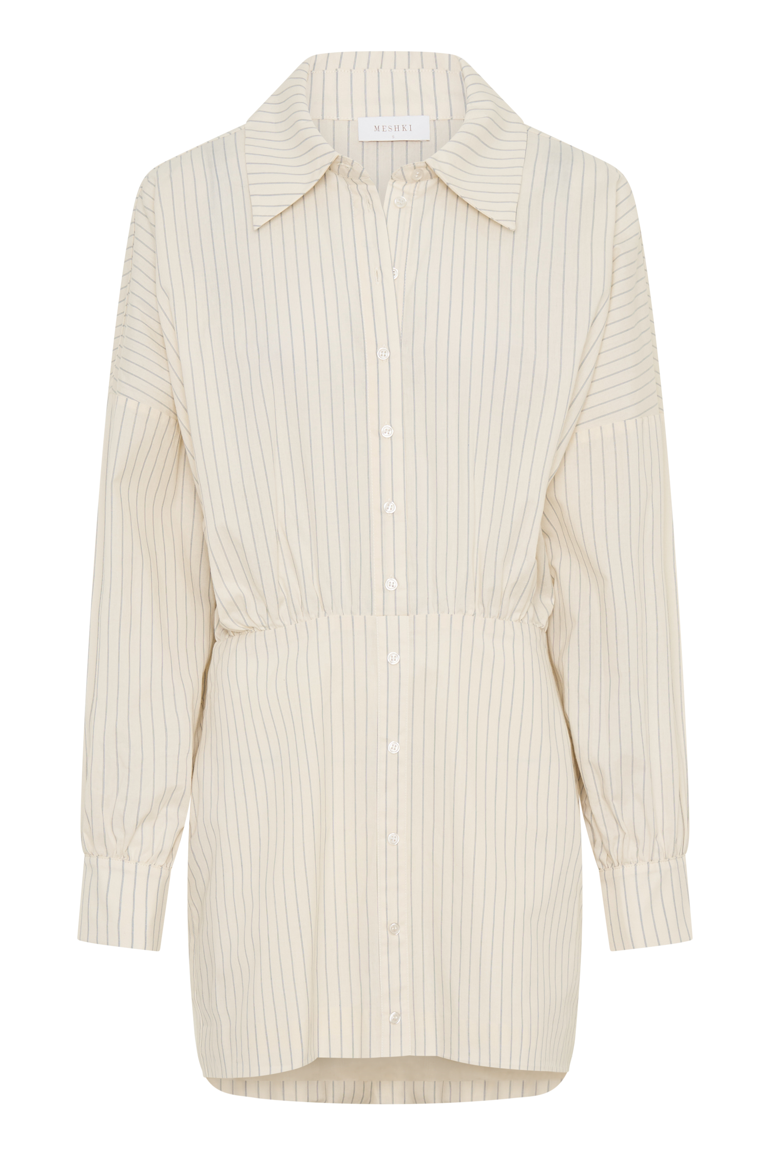 Ivy Oversize Shirt Mini Dress - Stripe