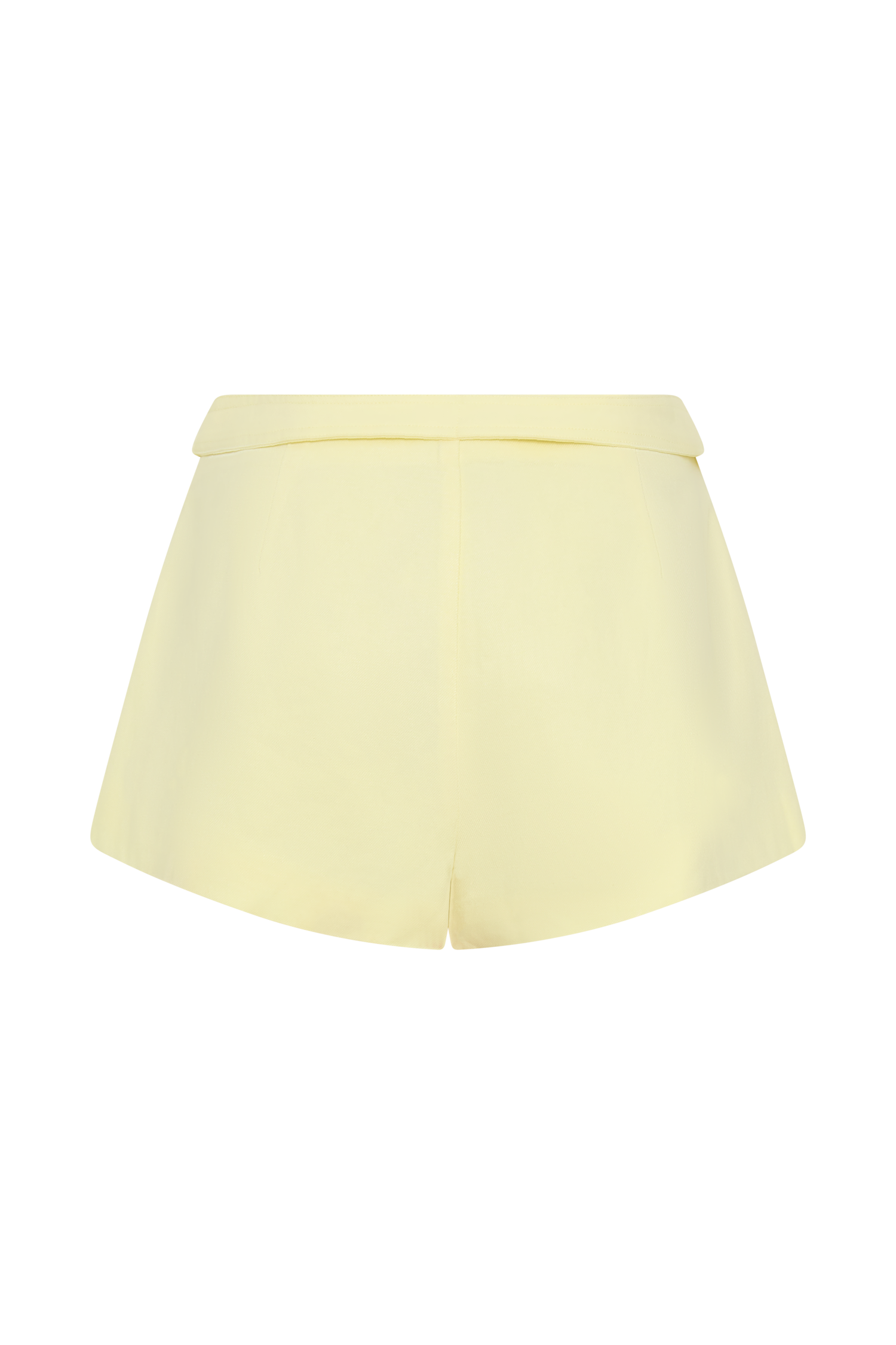 Josephine Cotton Shorts With Waistbands - Lemon