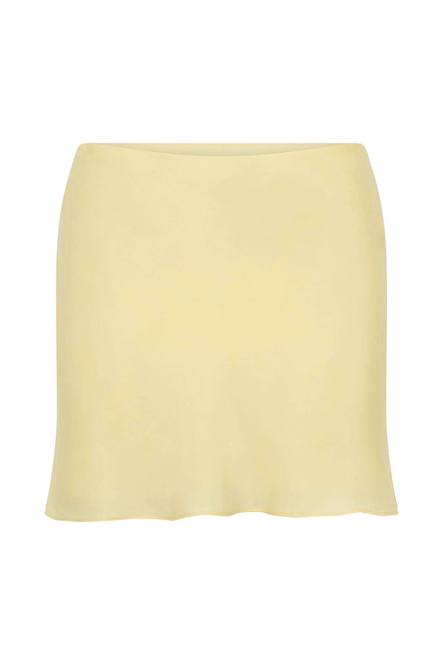 Juliana Cupro Mini Skirt - Butter