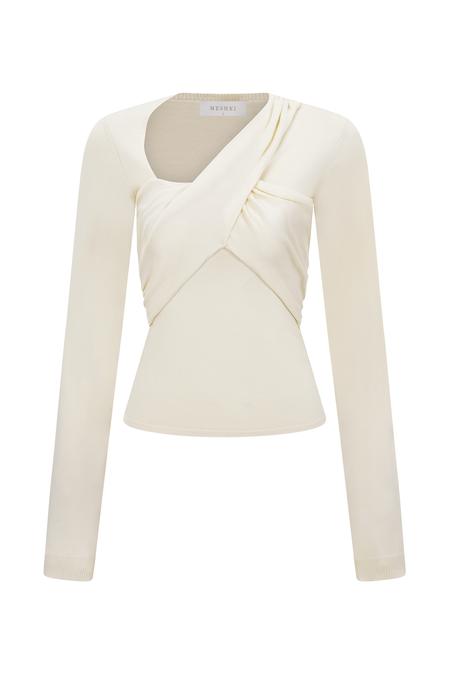 Kaylen Knit Long Sleeve Top - Ivory