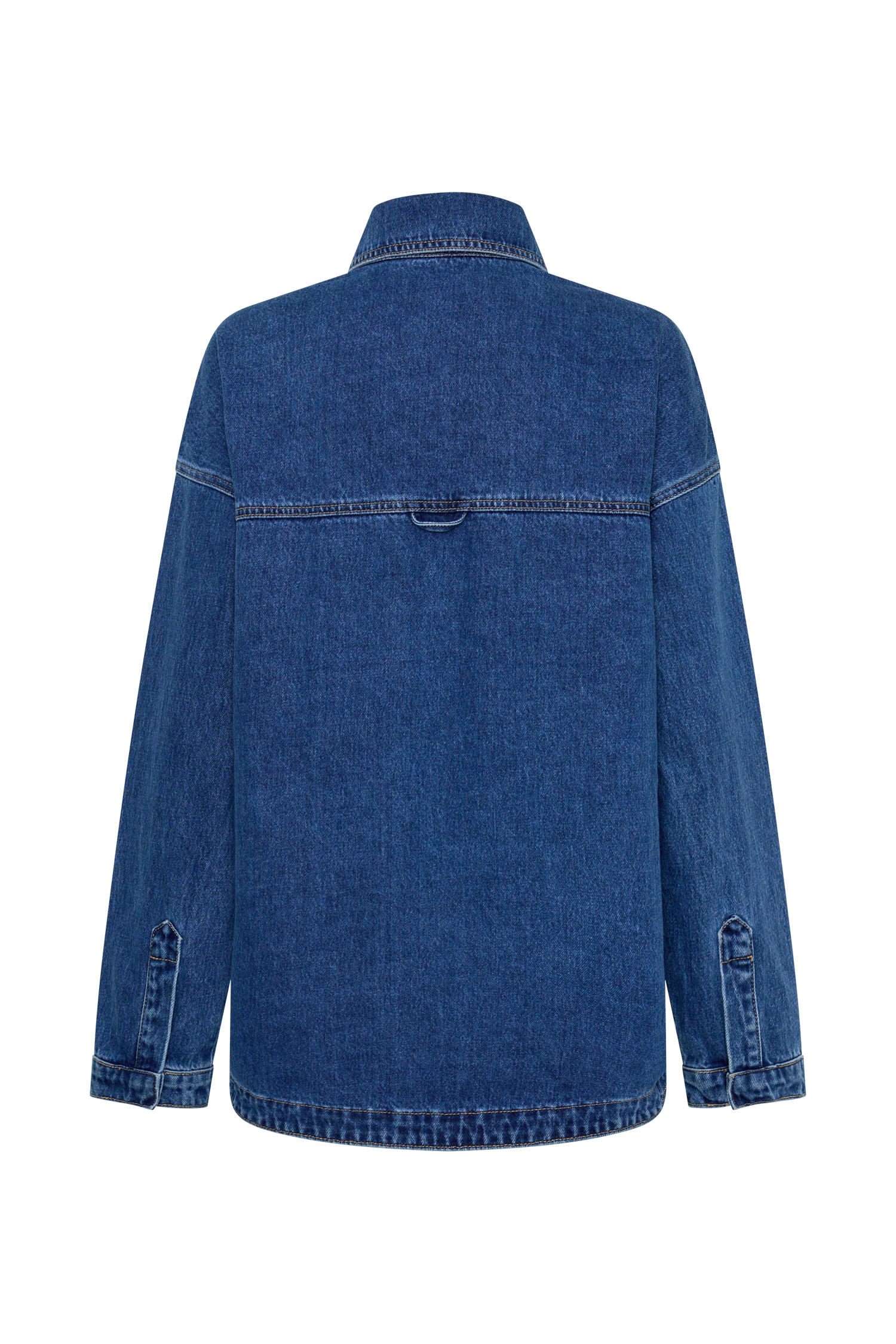 Lioda Oversized Denim Shirt - Dark Blue