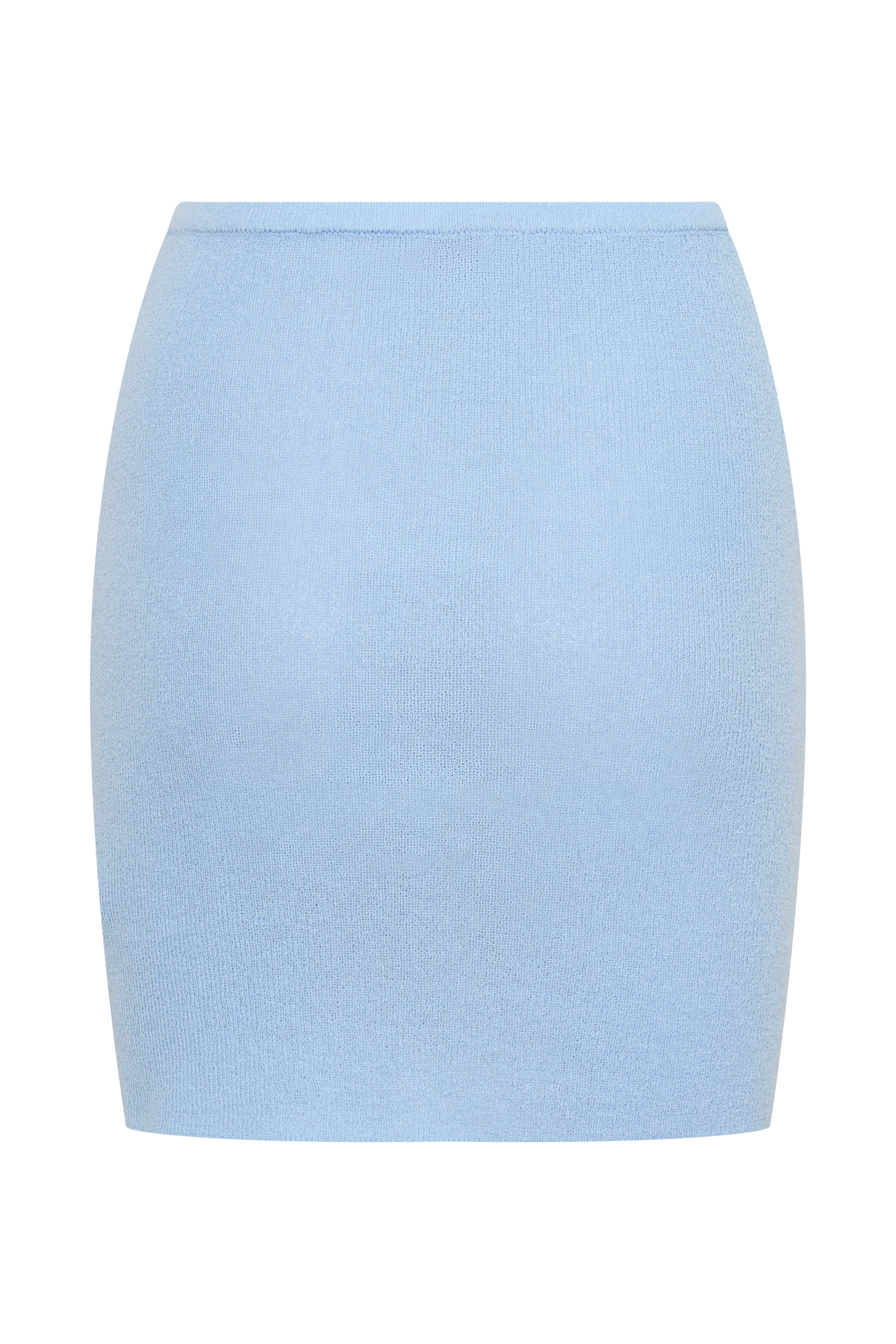 Loura Mid Rise Knit Mini Skirt - Cornflower Blue