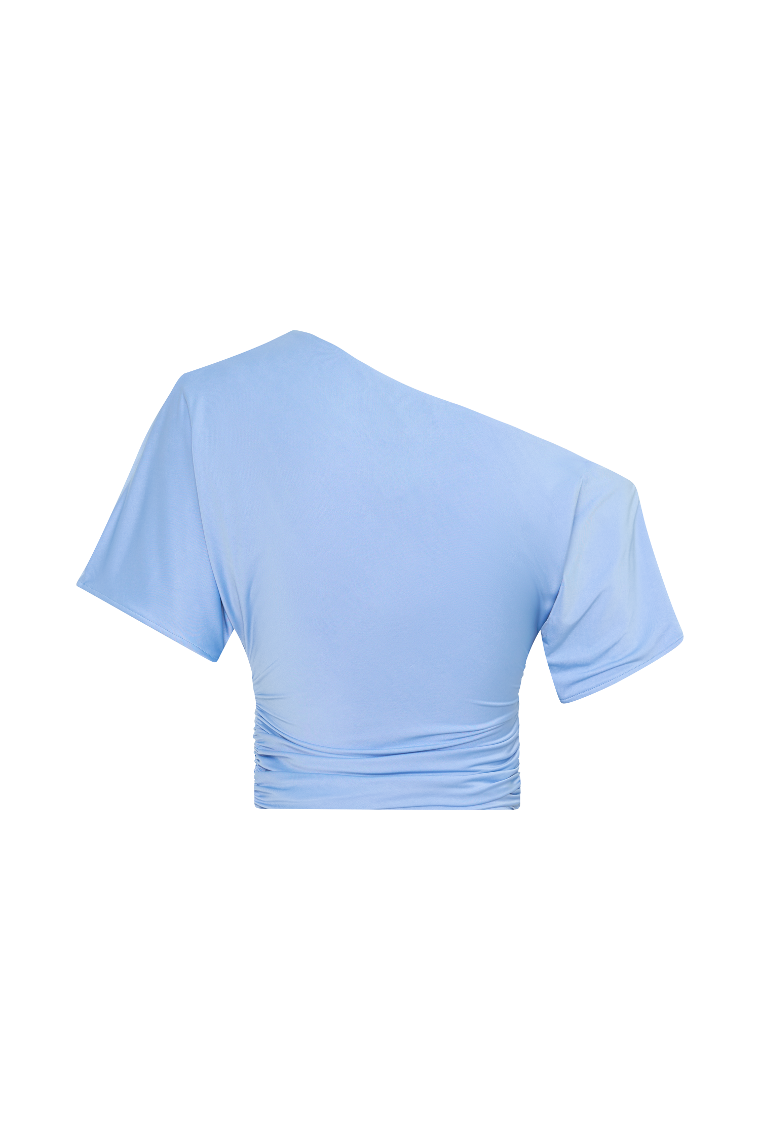 Luu Off Shoulder Slinky Top - Sea Blue