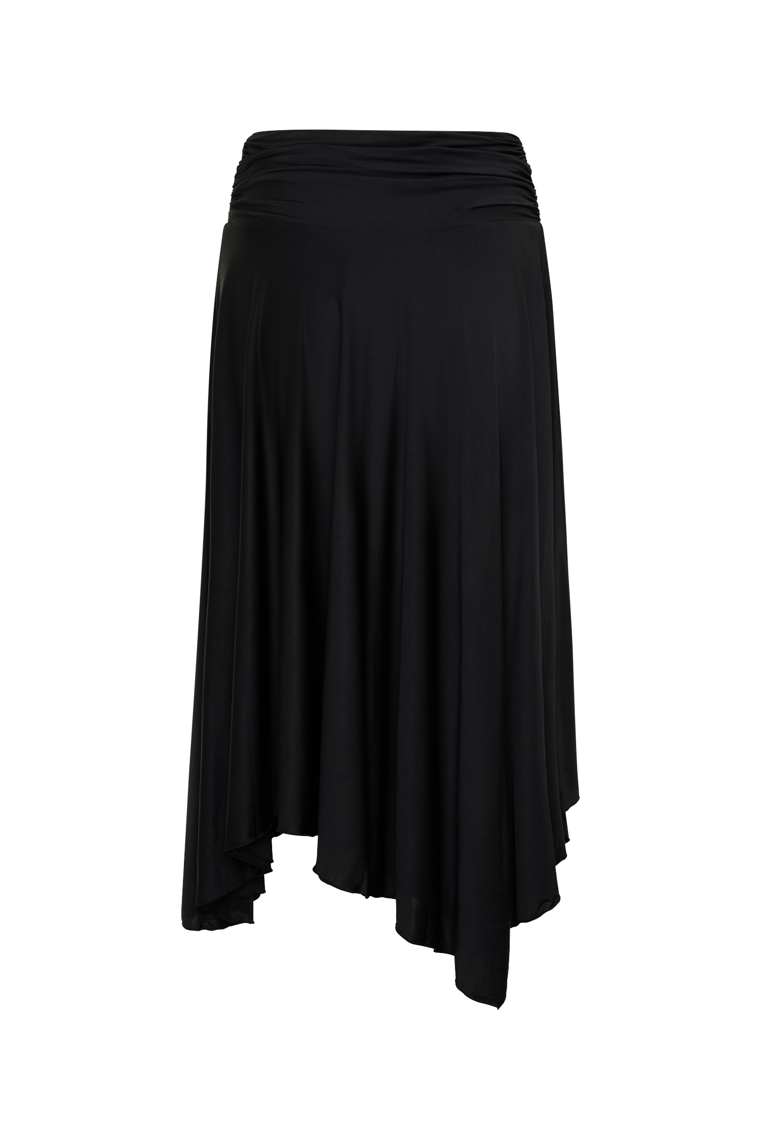 Luu Slinky Midi Skirt - Black