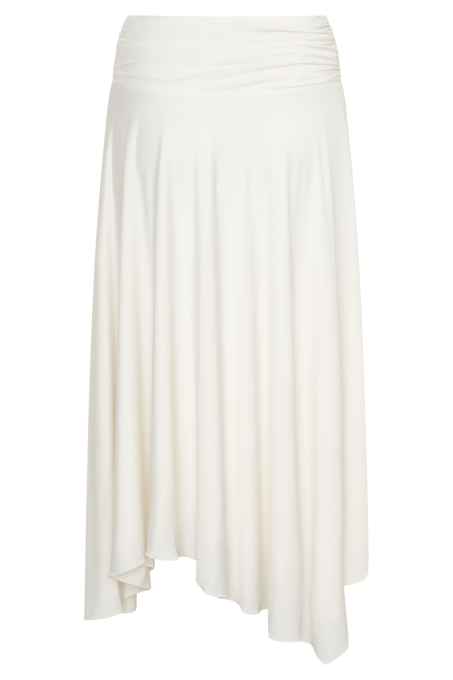 Luu Slinky Midi Skirt - Ivory