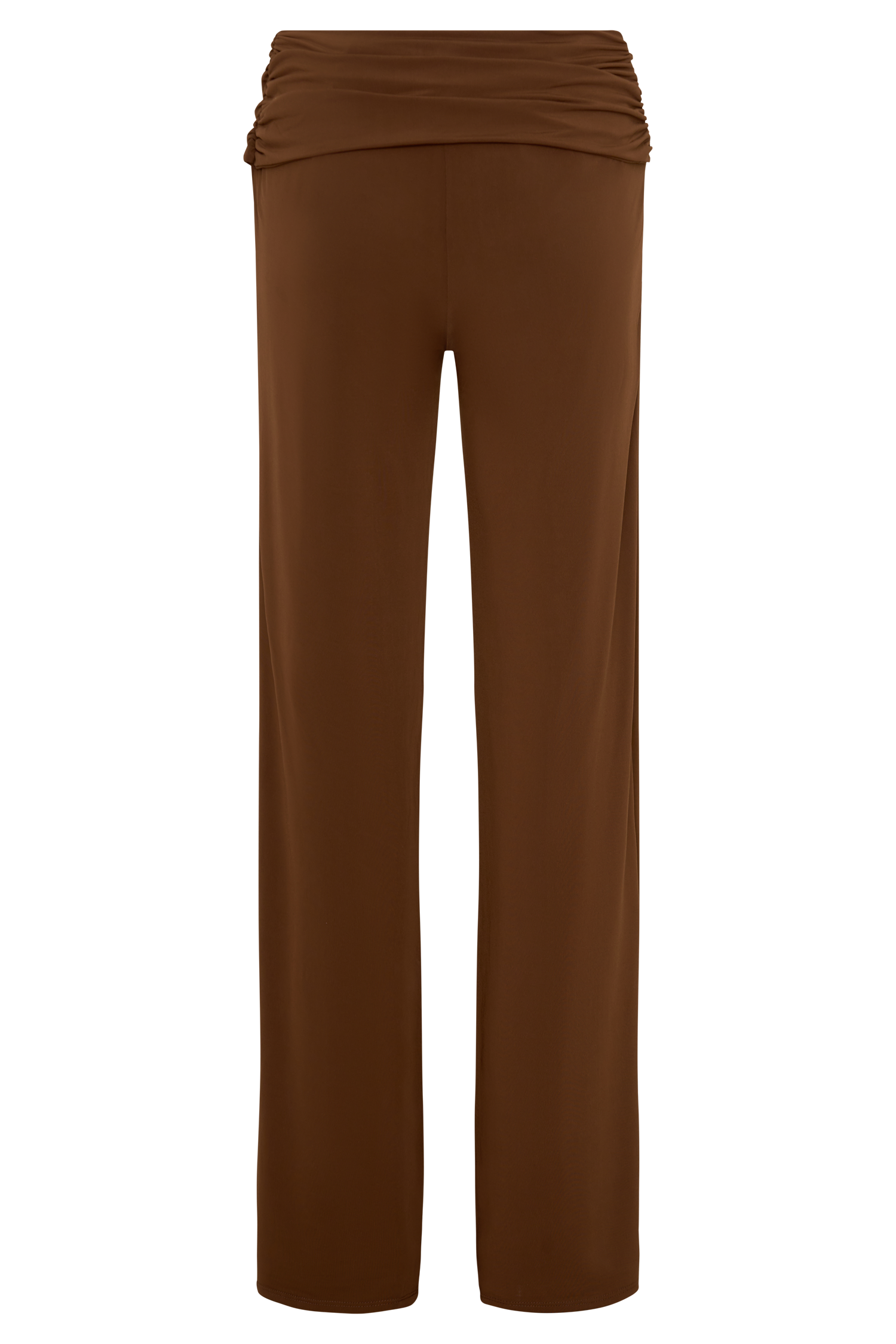Lydia Slinky Straight Leg Pants - Chocolate