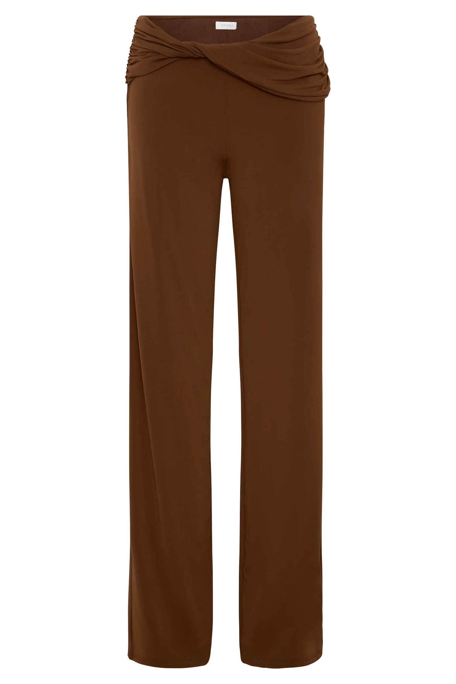 Lydia Slinky Straight Leg Pants - Chocolate