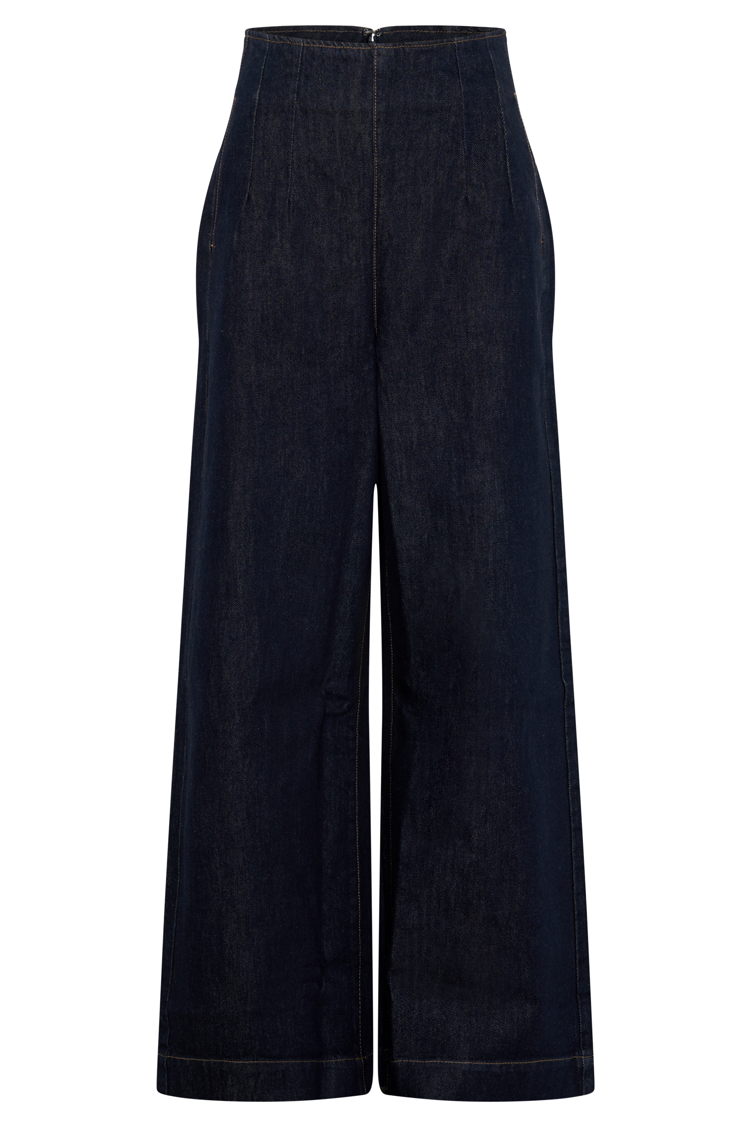 Maral High Waisted Dart Jeans - Washed Indigo Blue