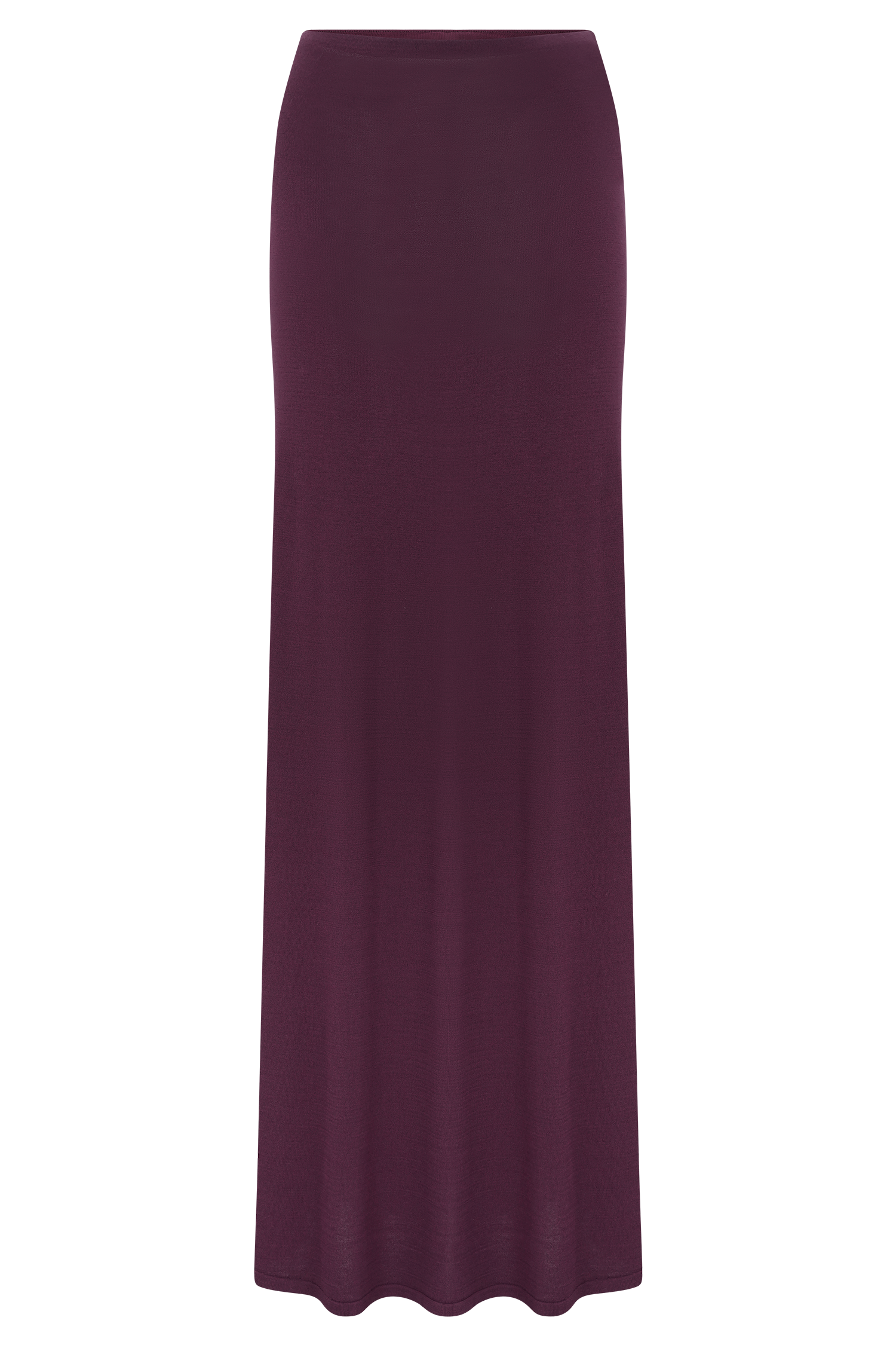 Martiena Knit Maxi Skirt - Plum