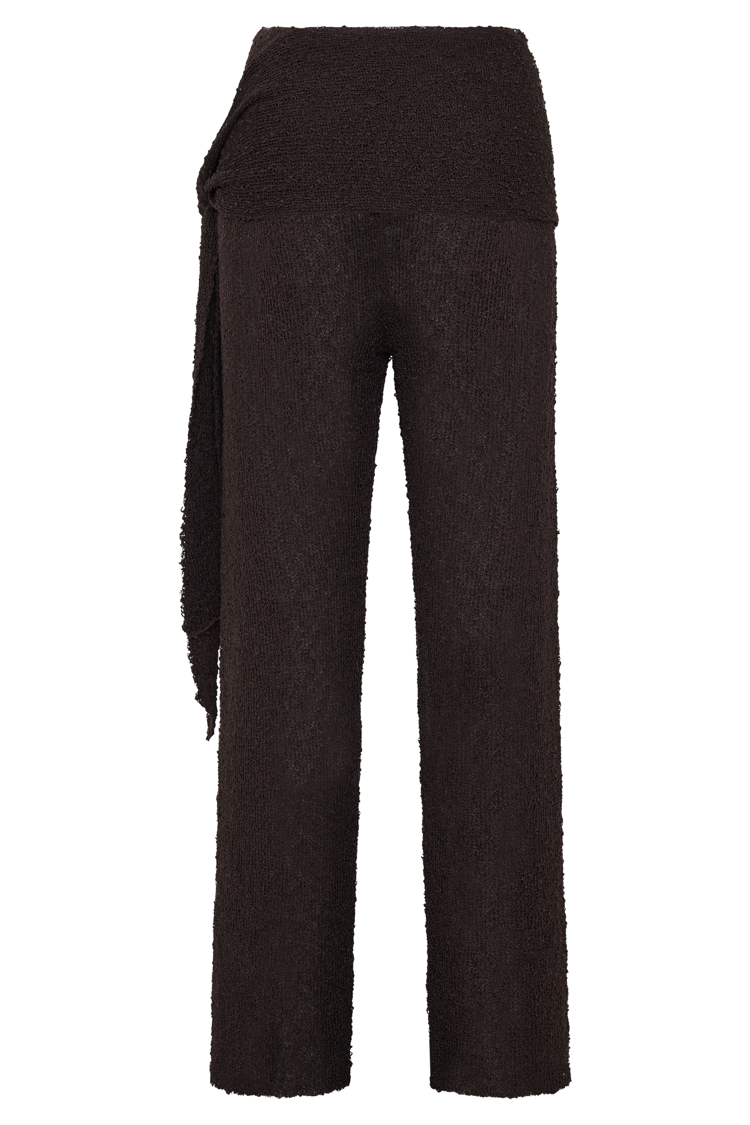 Mattais Boucle Knit Pants - Dark Chocolate