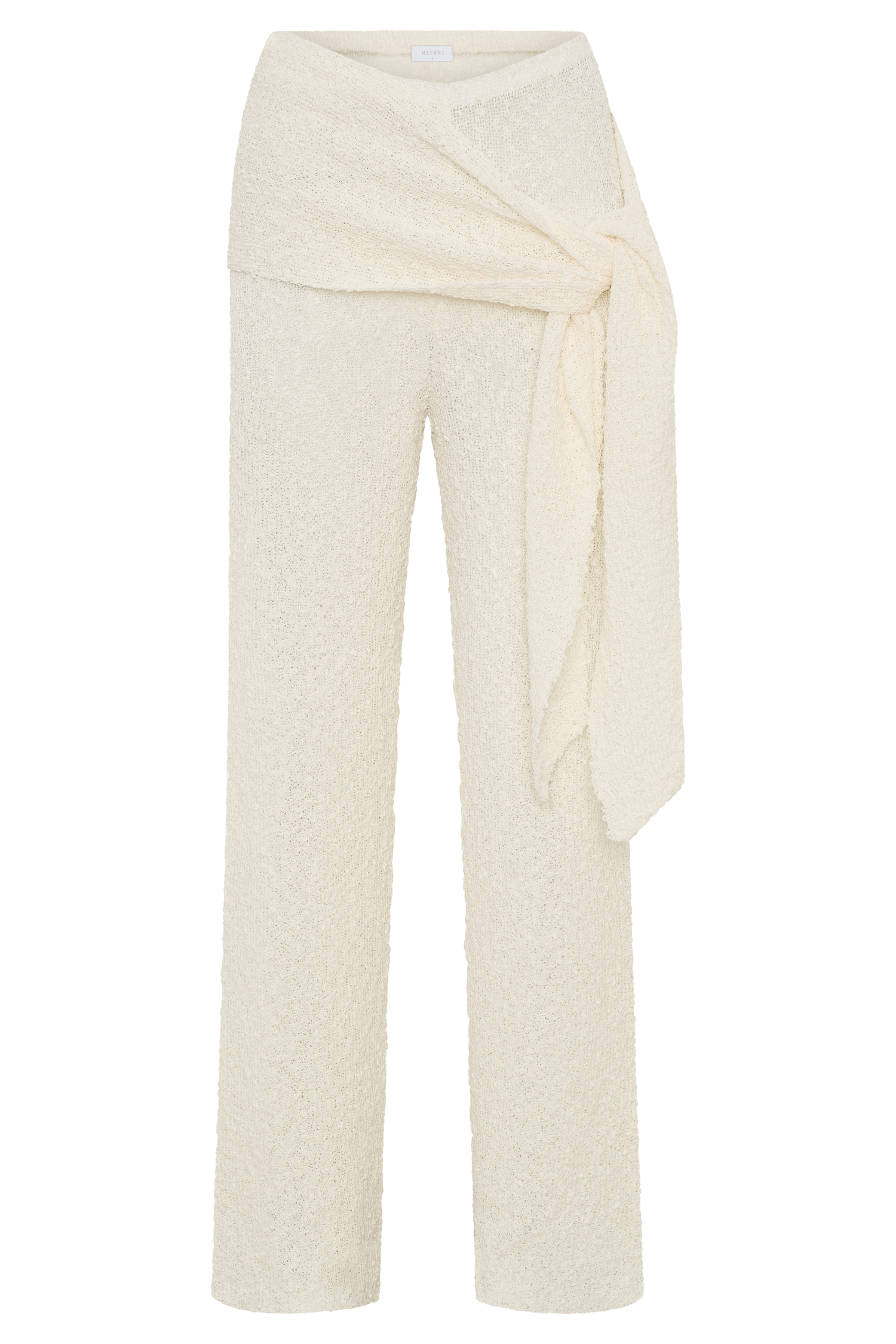 Mattais Boucle Knit Pants - Ivory