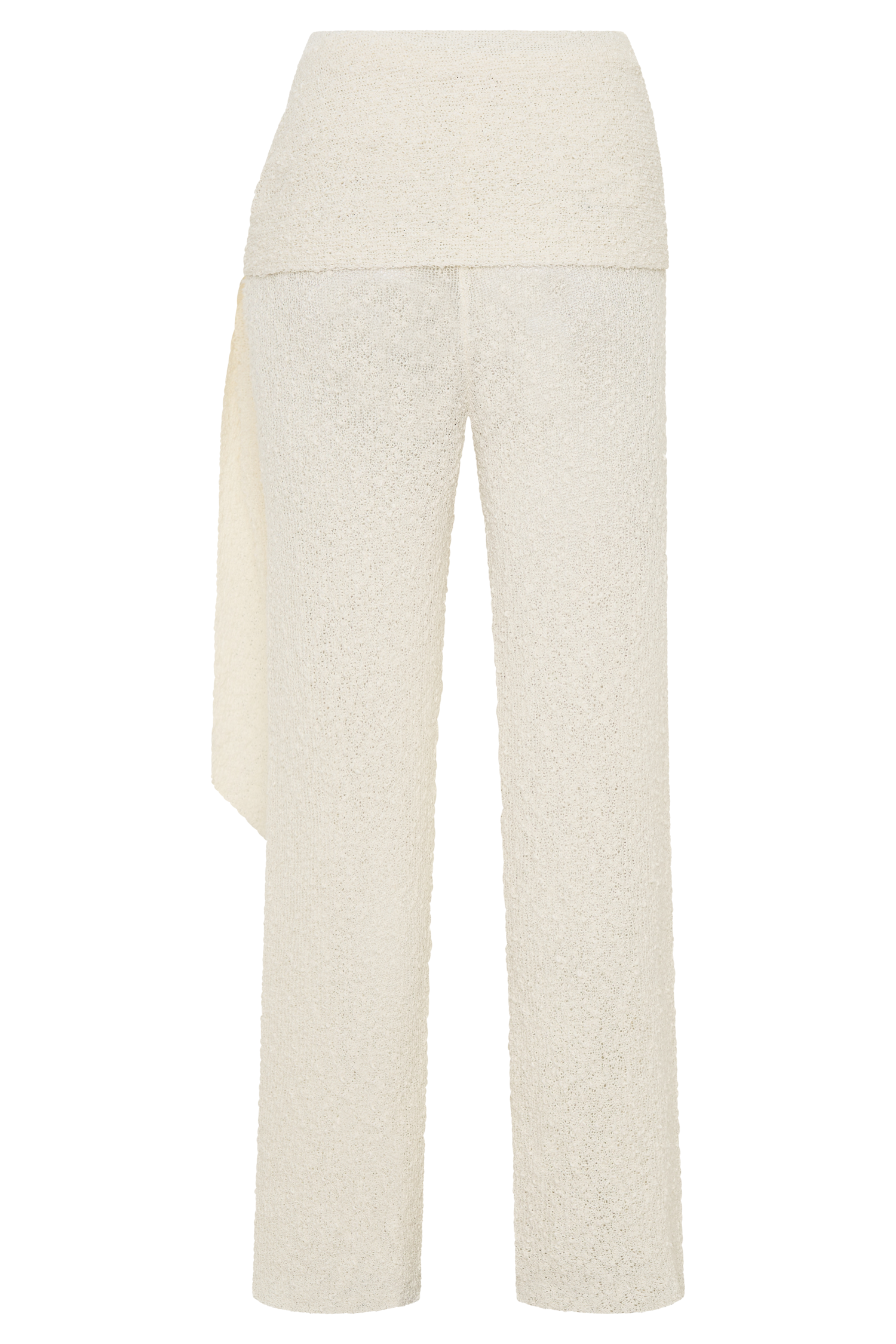 Mattais Boucle Knit Pants - Ivory