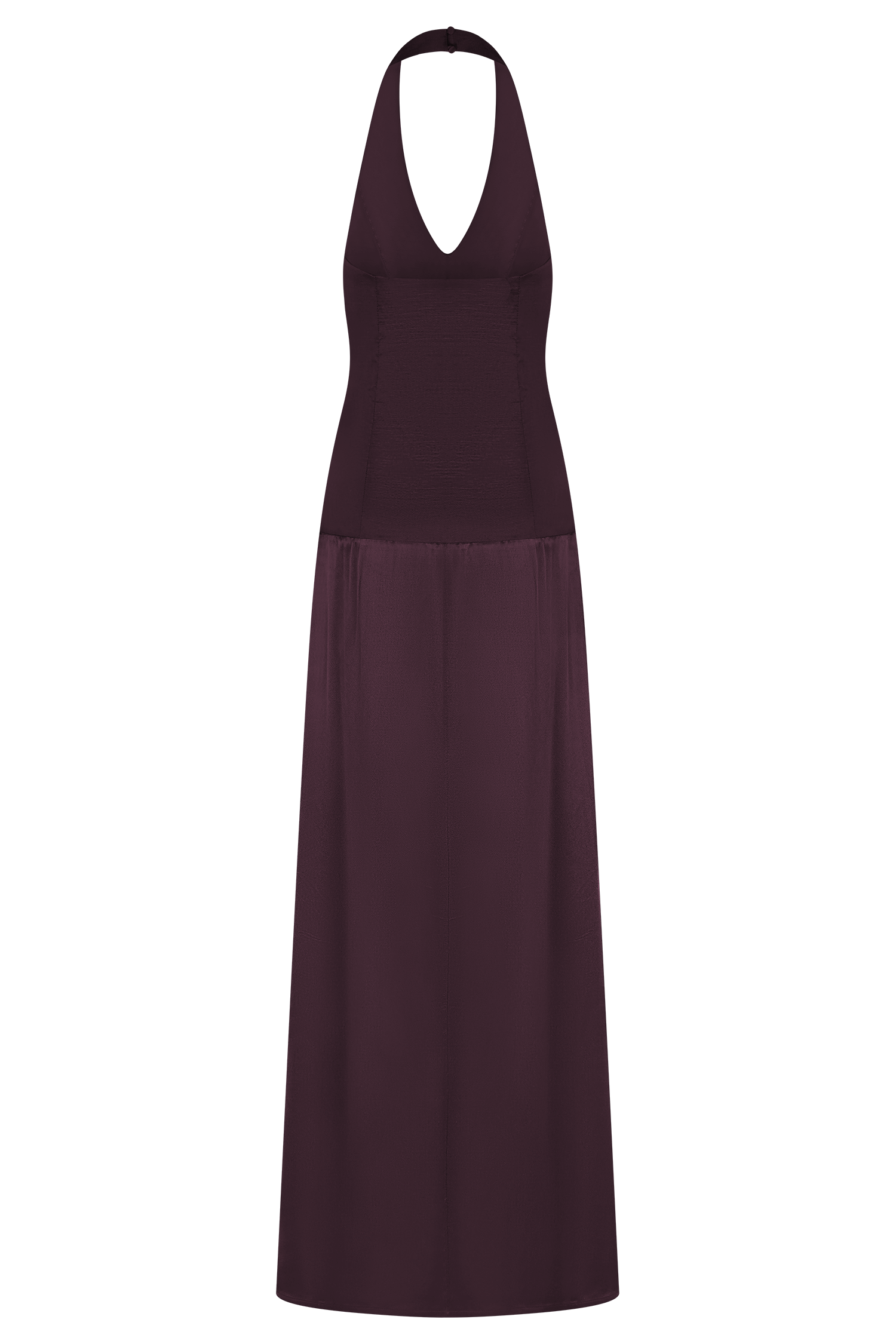 Maura Taffeta And Satin Maxi Dress - Wine