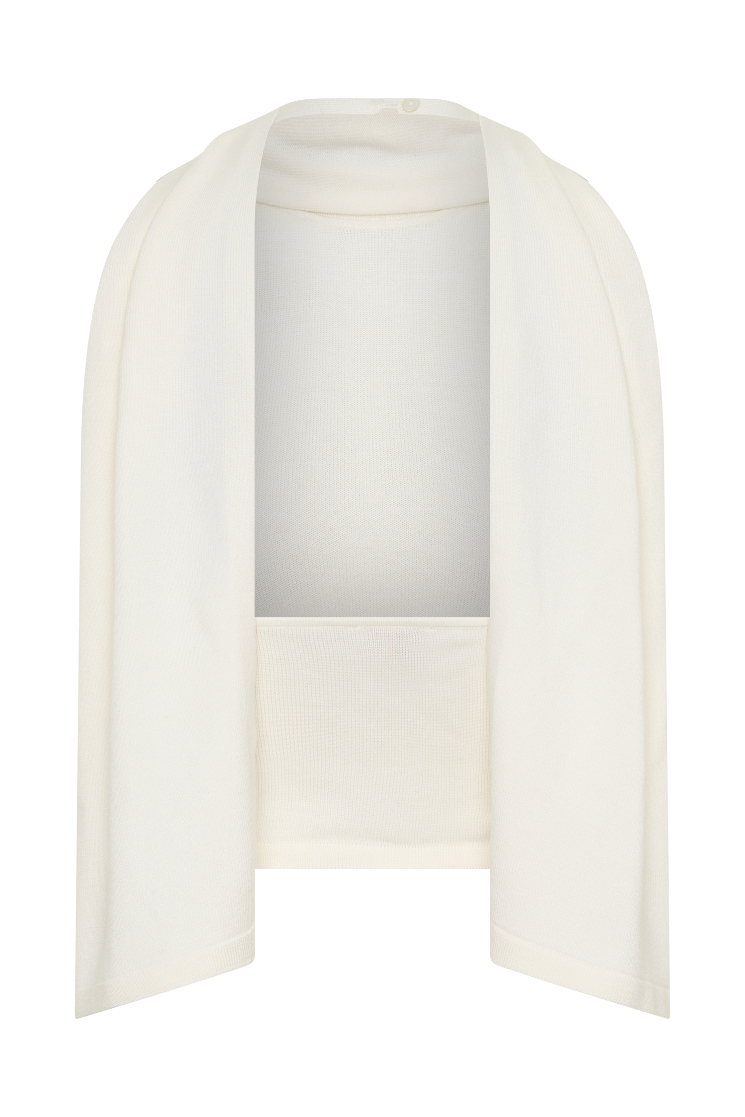 Misty Halter Backless Knit Top - Ivory