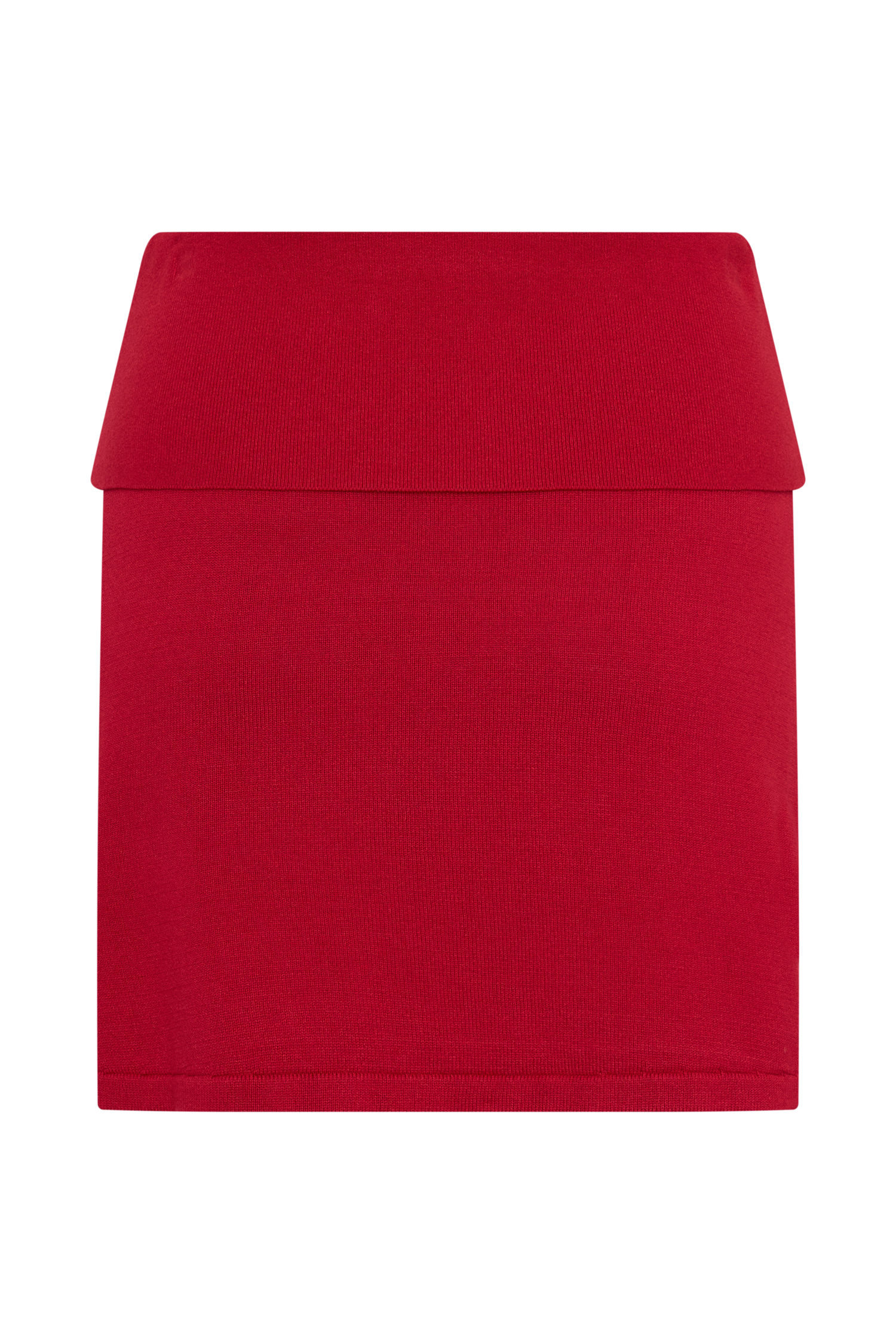 Misty Mid Rise Knit Mini Skirt - Red