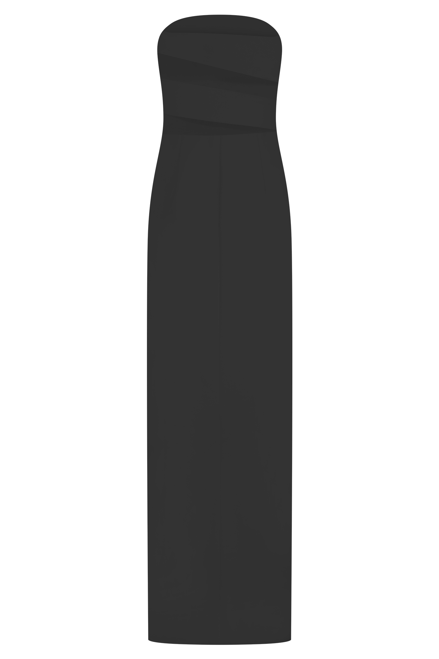 Paulina Cut Out Strapless Maxi Dress - Black