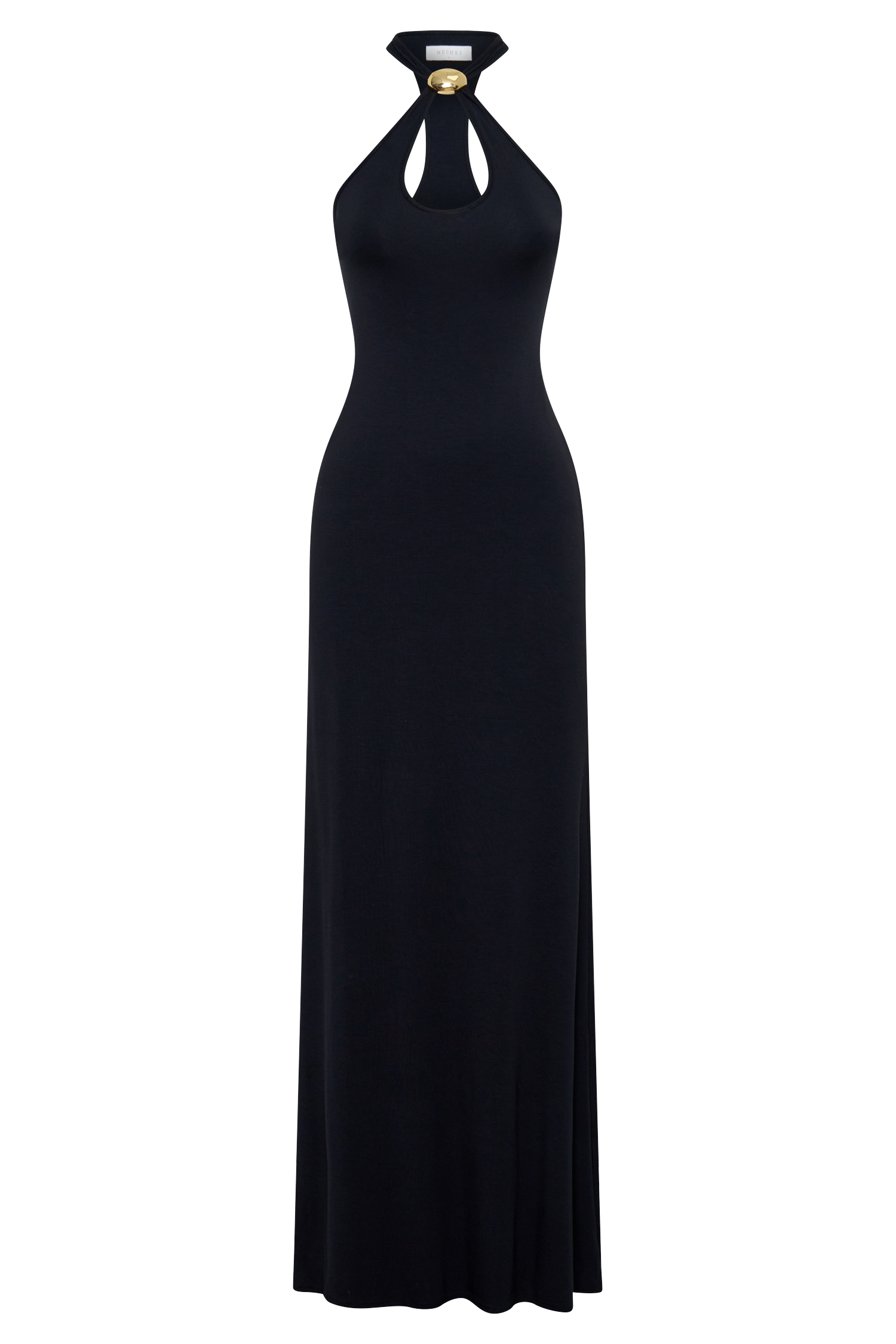Ramona Modal Maxi Dress With Hardware - Black