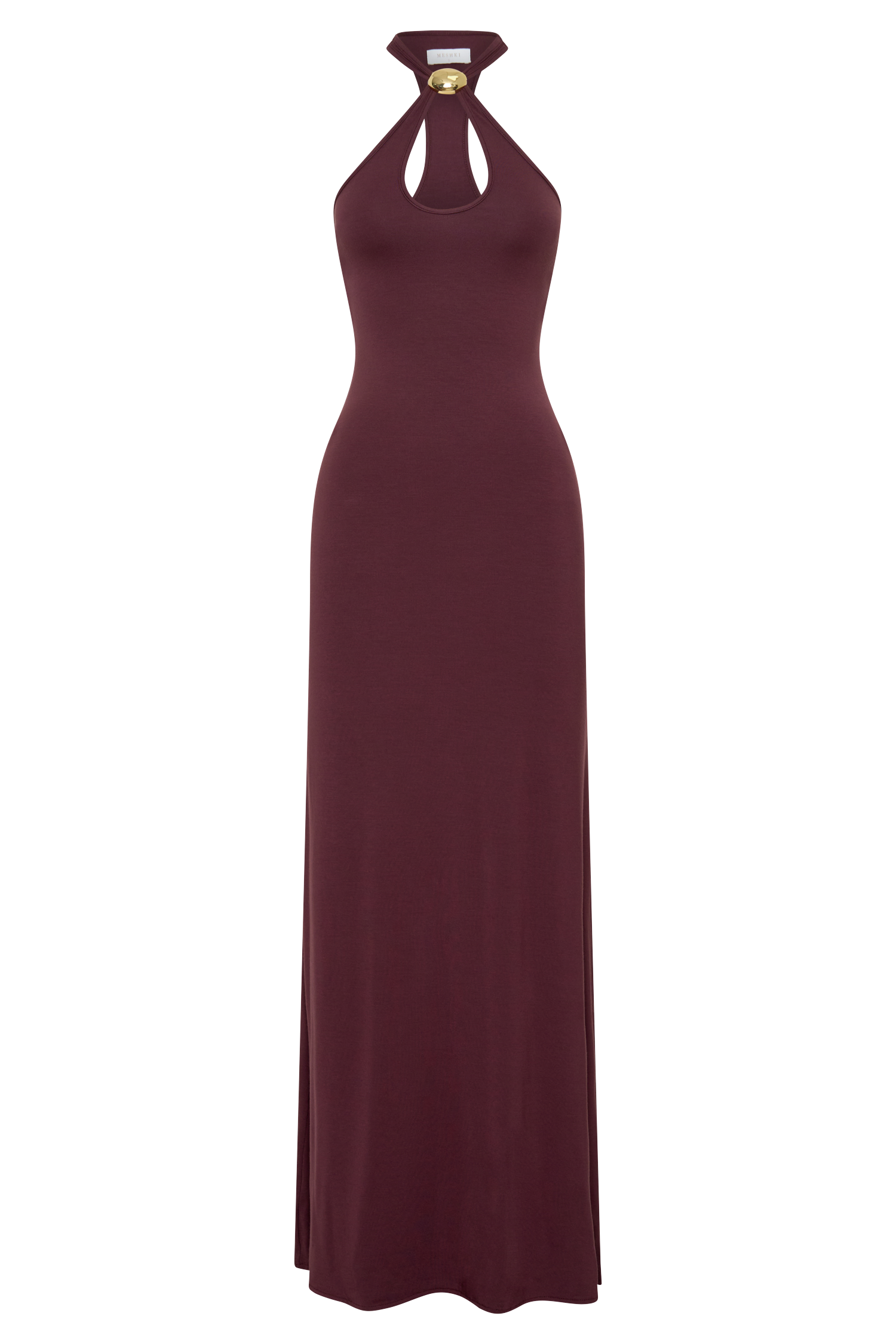 Ramona Modal Maxi Dress With Hardware - Mahogany