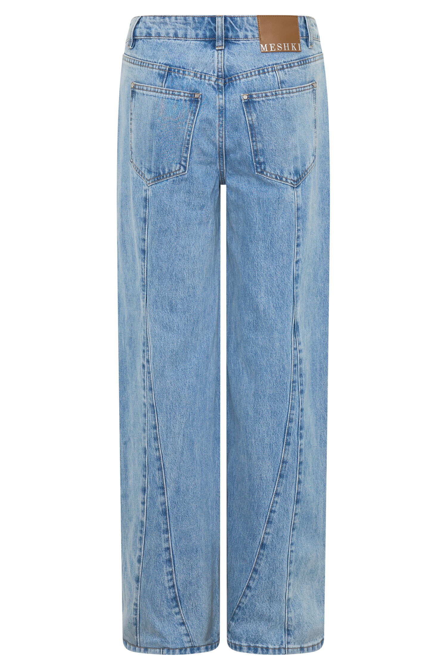 Roy Mid Rise Wide Leg Denim Jeans - Classic Blue