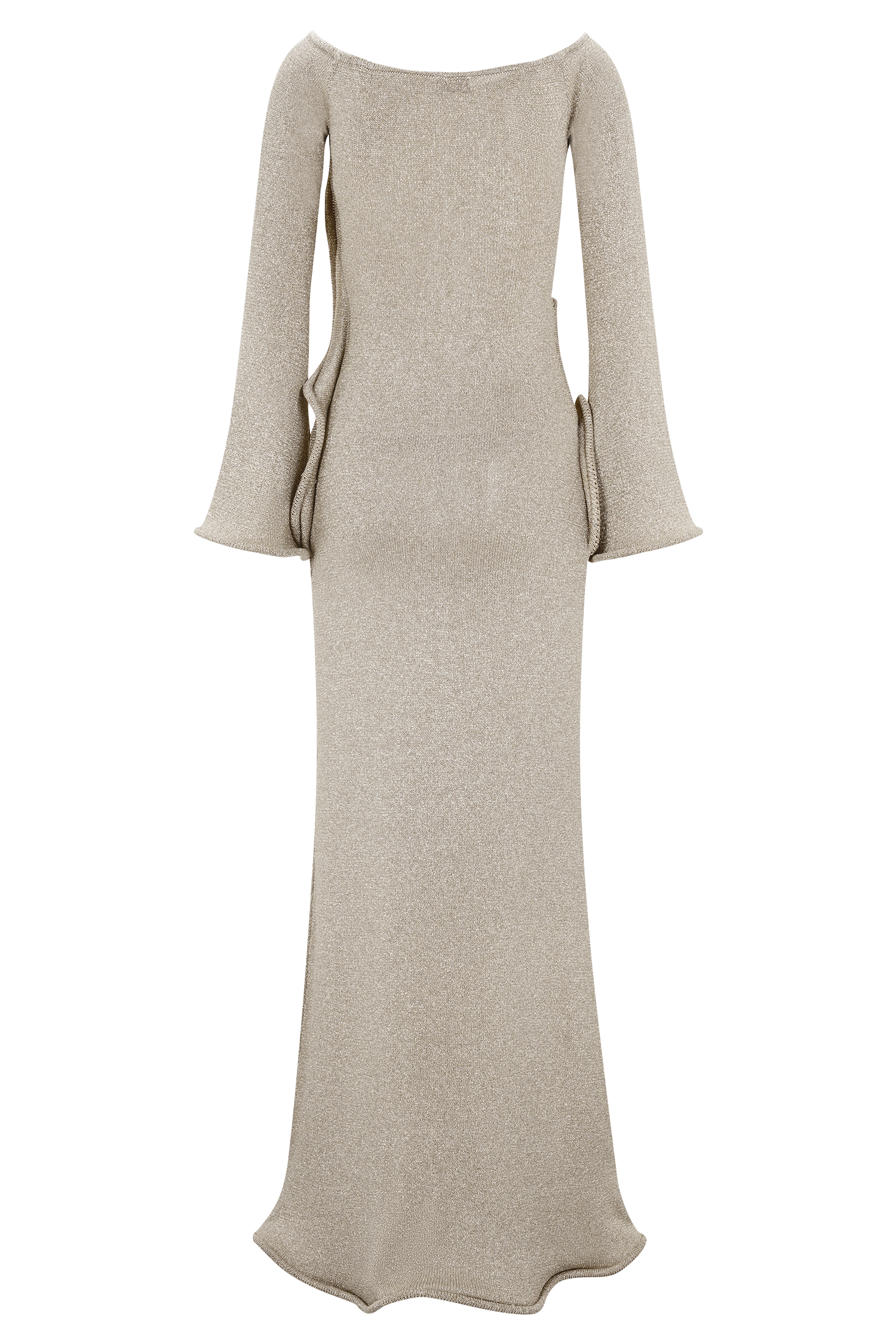 Sandrine Lurex Knit Maxi Dress - Gold