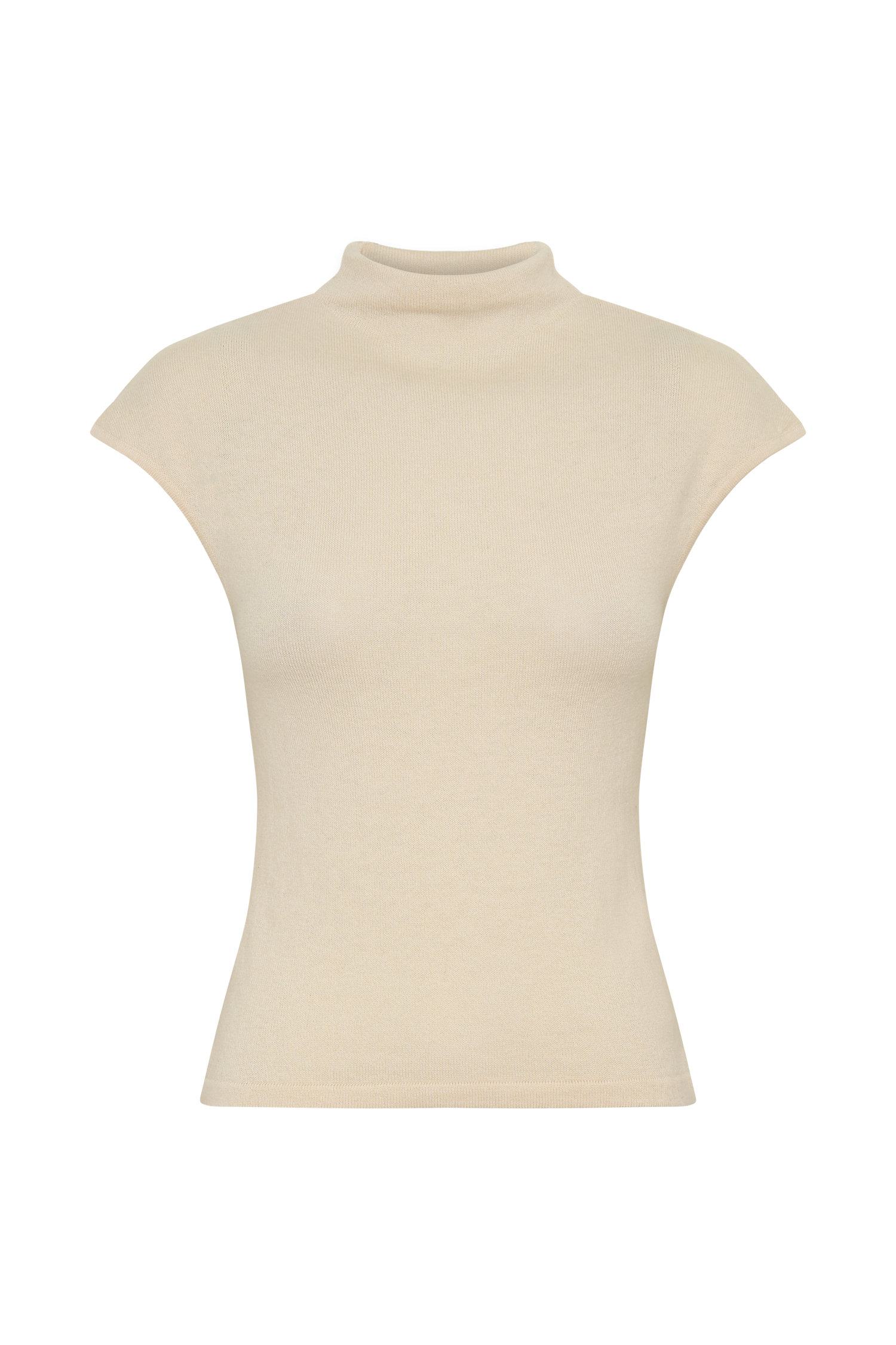 Sonny Short Sleeve Knit Top - Cream