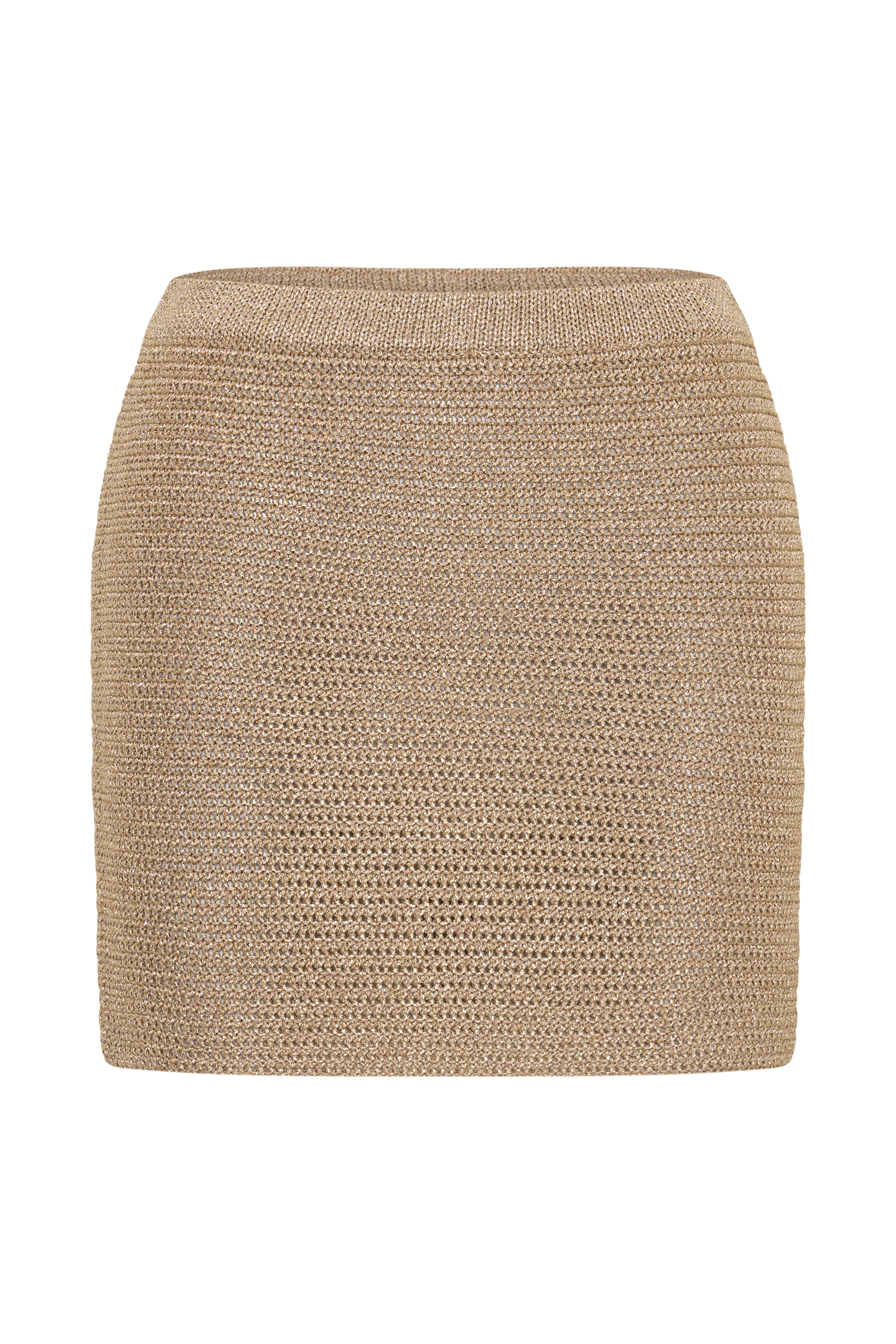 Stan Lurex Mini Skirt - Gold
