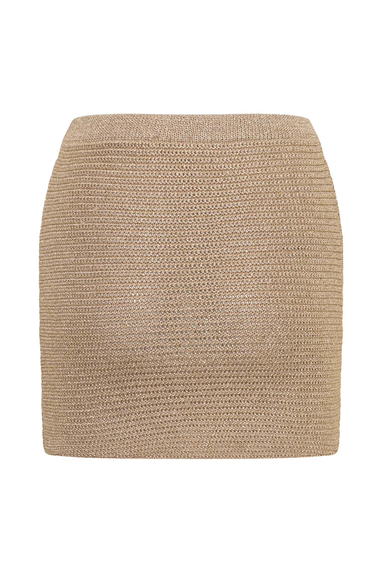 Stan Lurex Mini Skirt - Gold