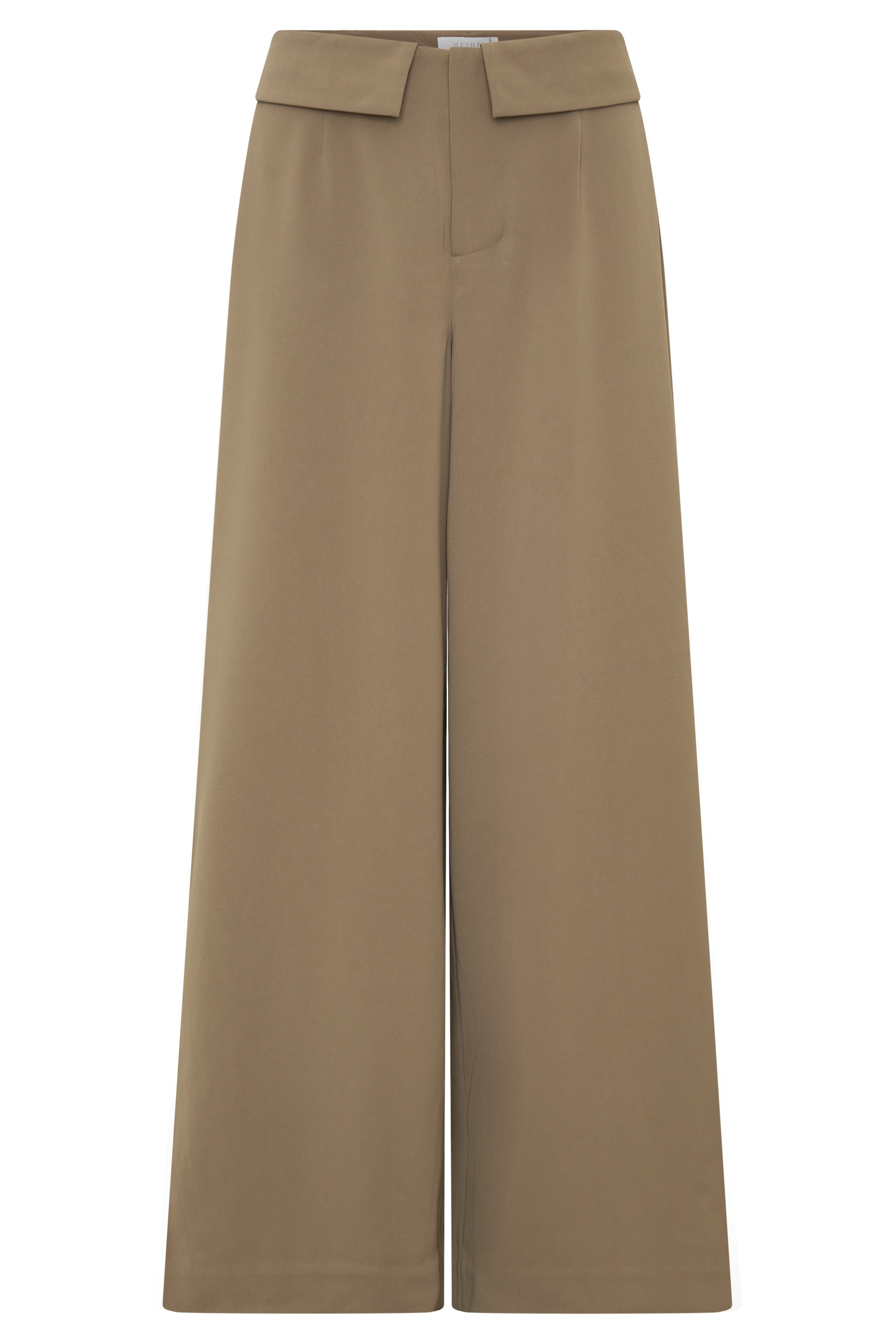 Tanya Wide Leg Suiting Pants - Camel