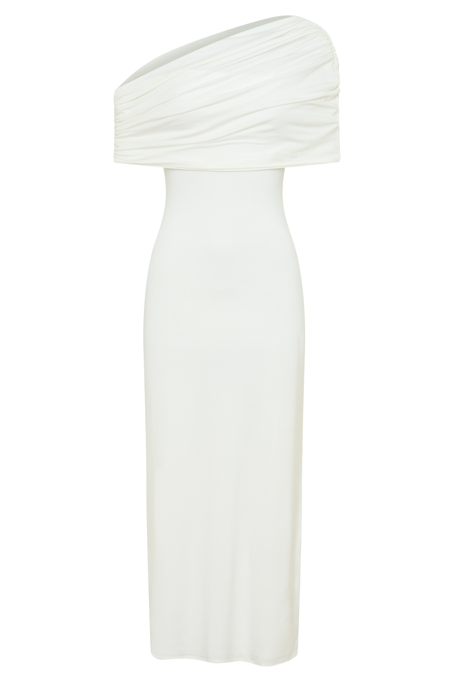 Zandie Cashmere Blend Knit Midi Dress - Ivory