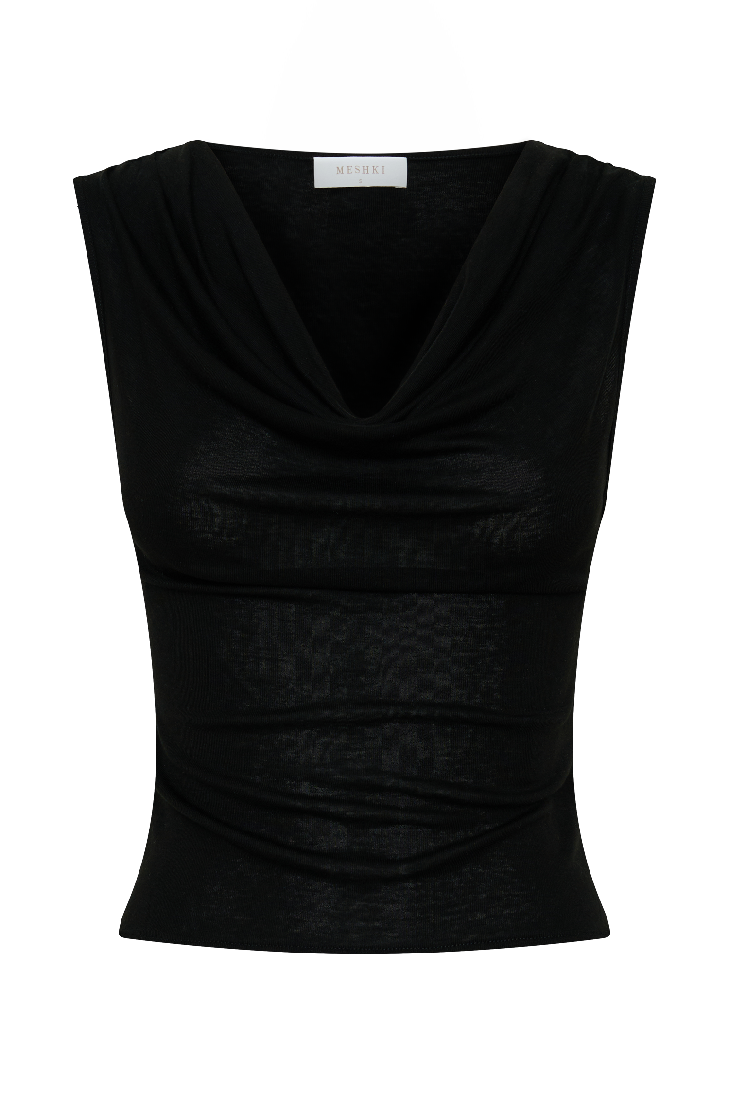 Ciaran Sleeveless Sheer Top - Black