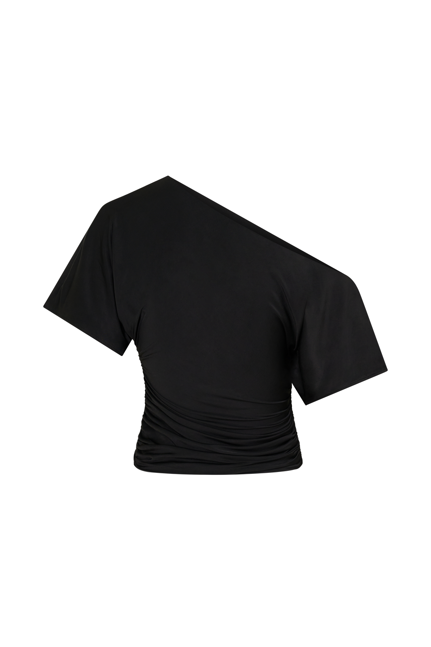 Luu Off Shoulder Slinky Top - Black