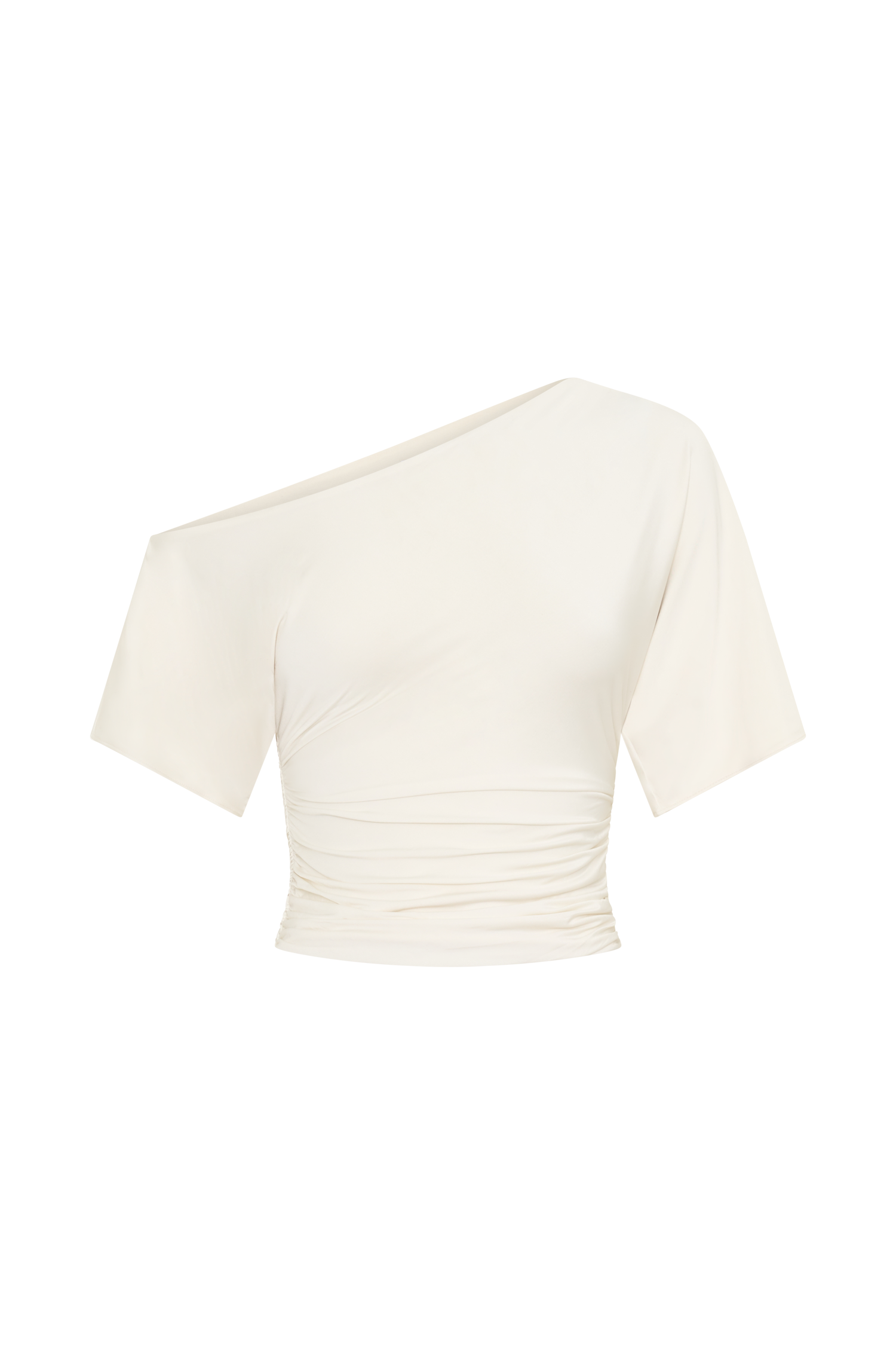 Luu Off Shoulder Slinky Top - Ivory