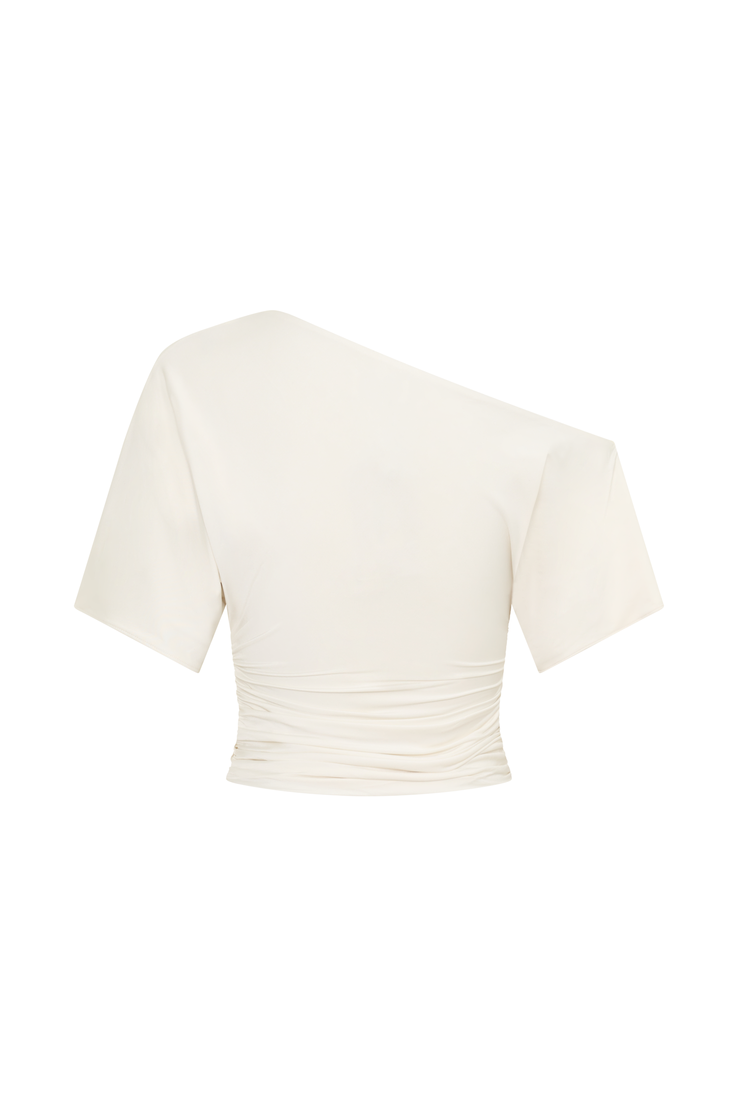Luu Off Shoulder Slinky Top - Ivory