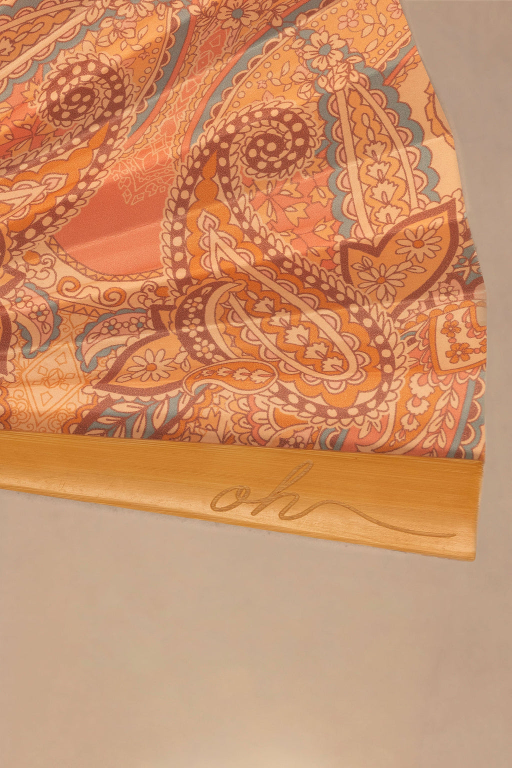 Folding Hand Fan in Paisley Print