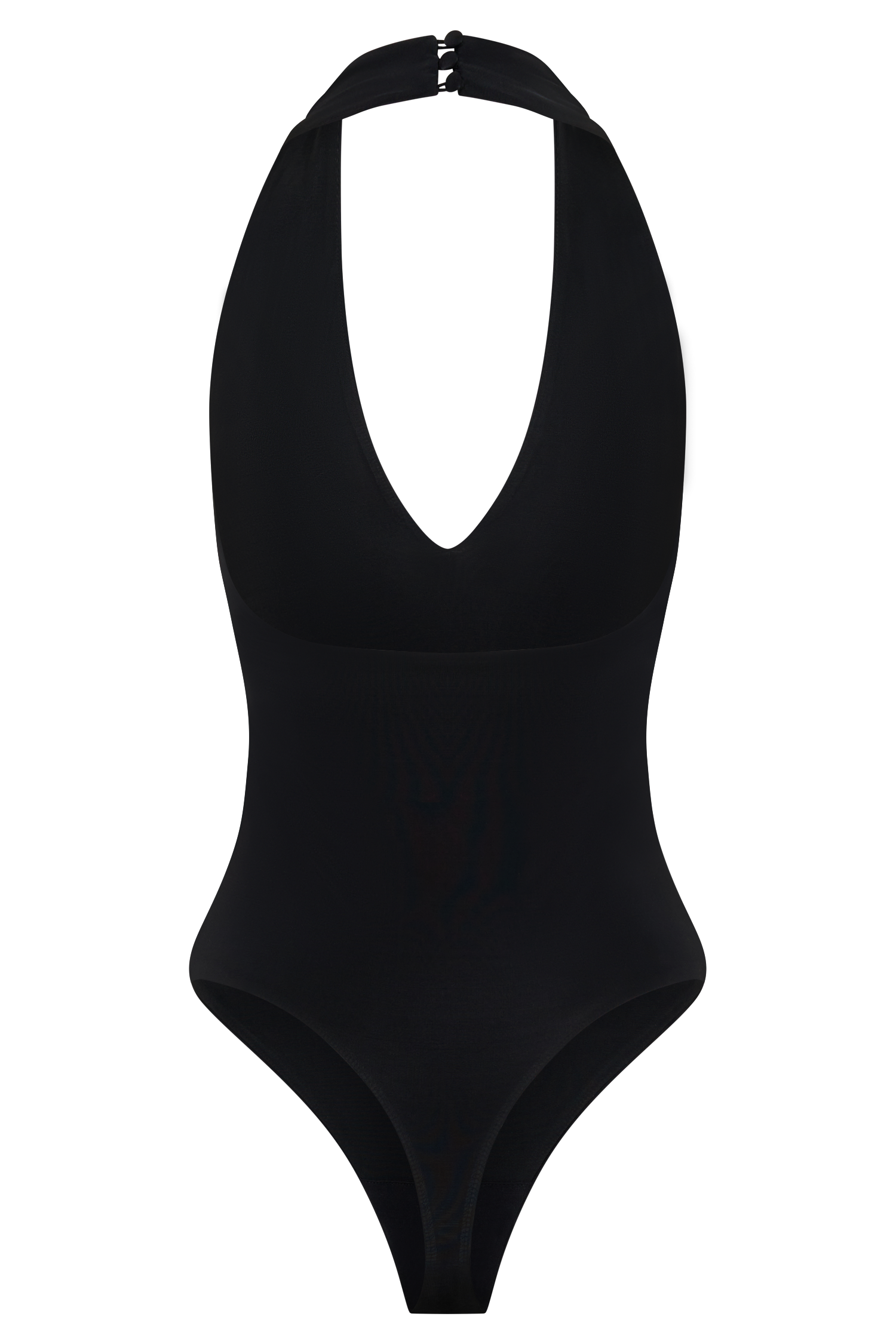 Rebekah Slinky Halter Bodysuit - Black