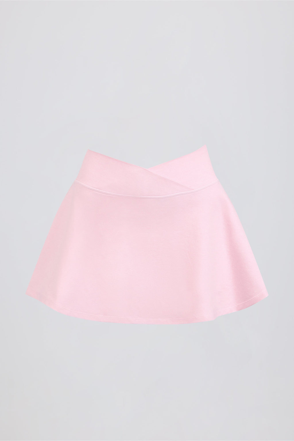 Brushed Jersey Crossover Mini Skort in Bloom