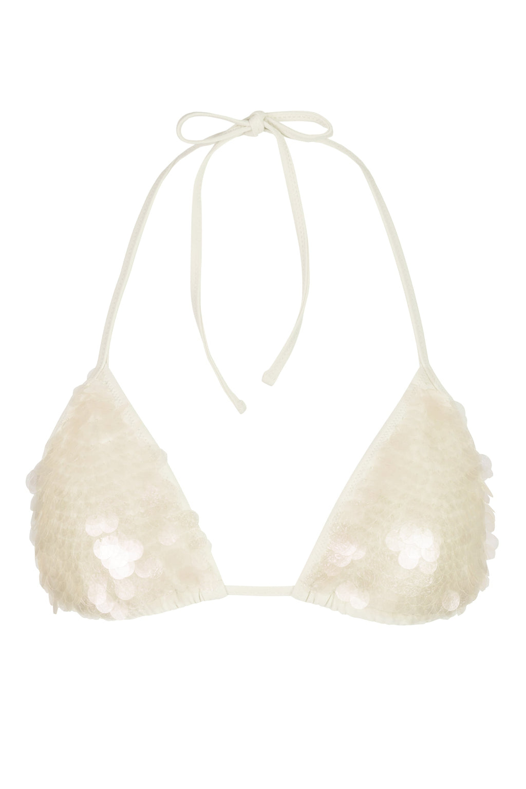 Triangle Bikini Top in Pearl