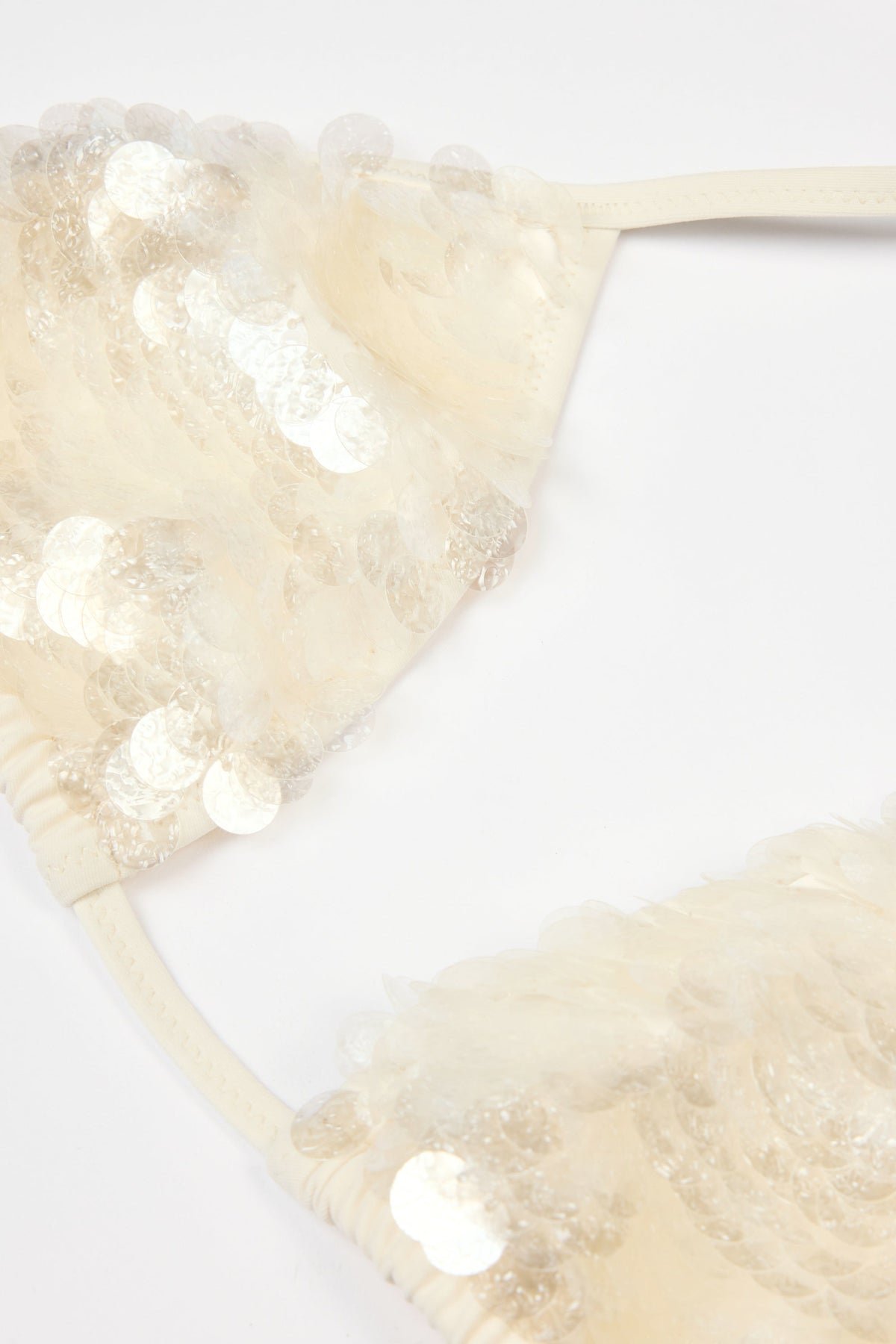 Triangle Bikini Top in Pearl