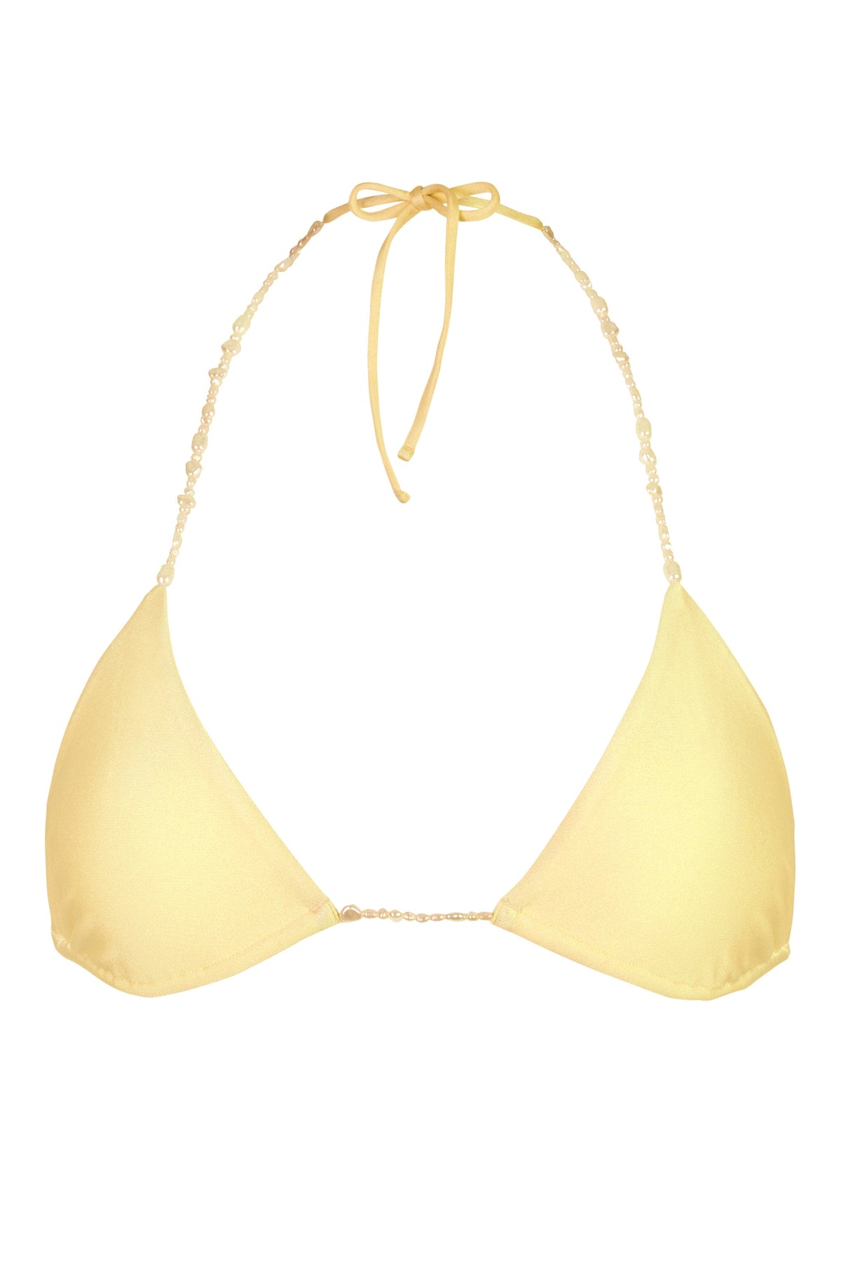 Triangle Bikini Top in Lemon