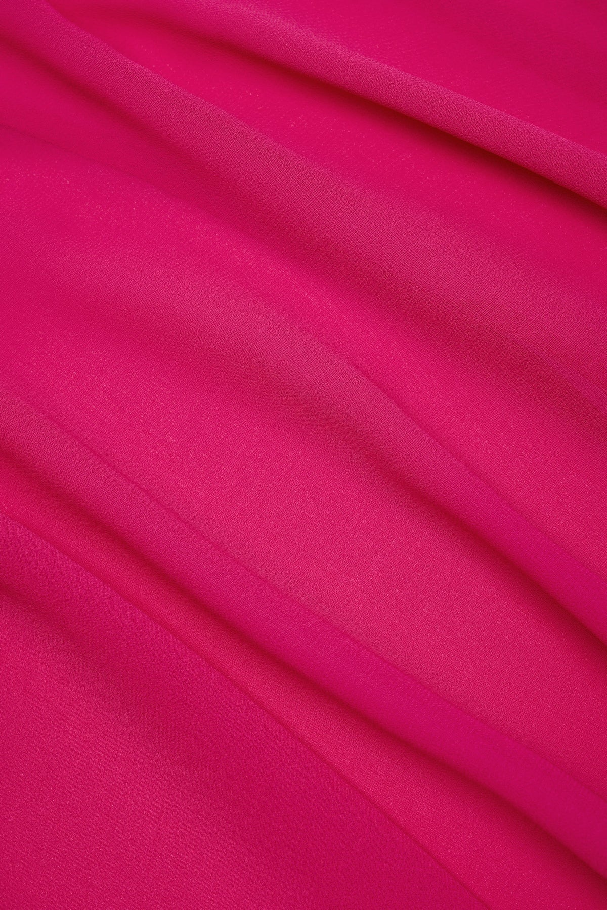 Cowl-Neck Mini Dress in Fuchsia Pink