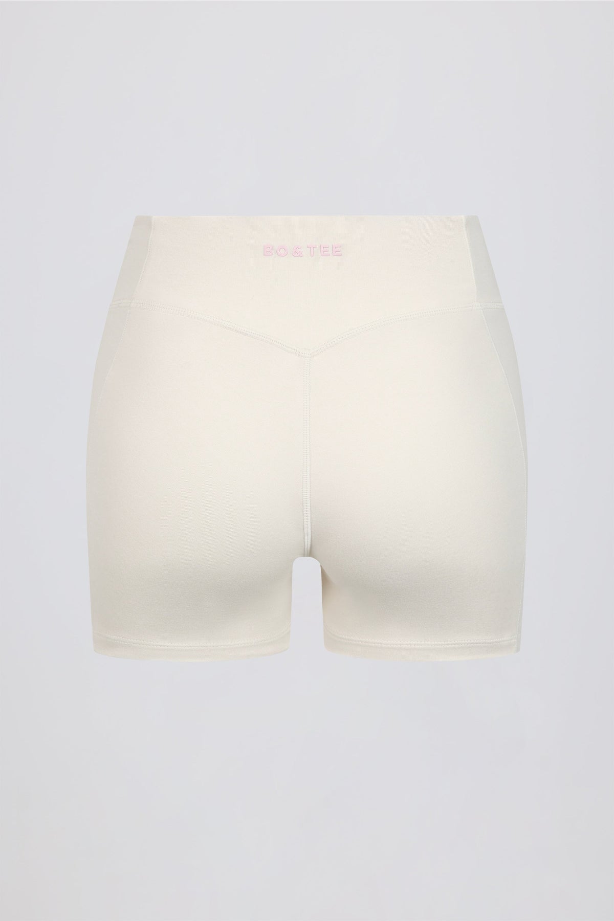 Ruched Mini Shorts in Vanilla