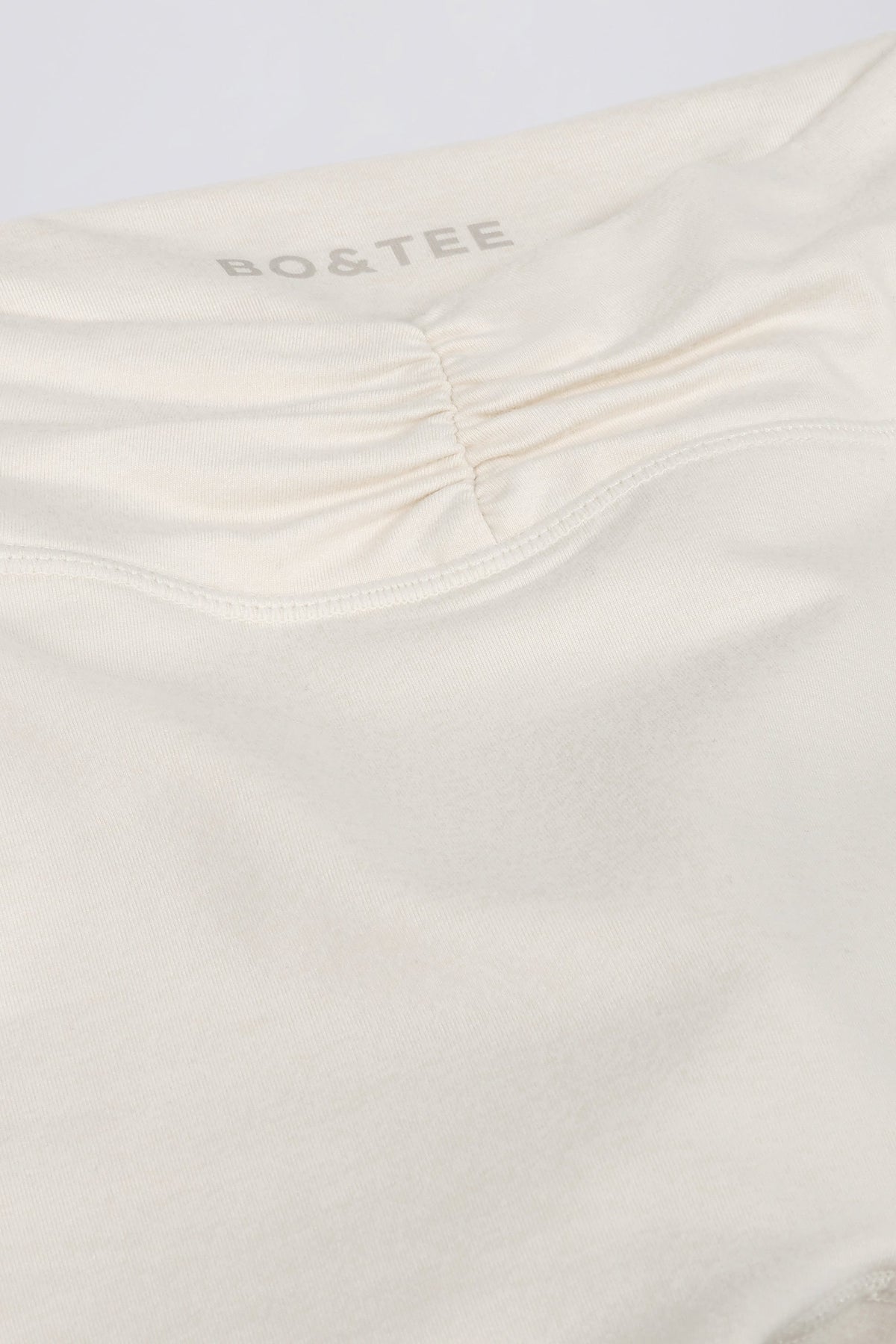 Ruched Mini Shorts in Vanilla