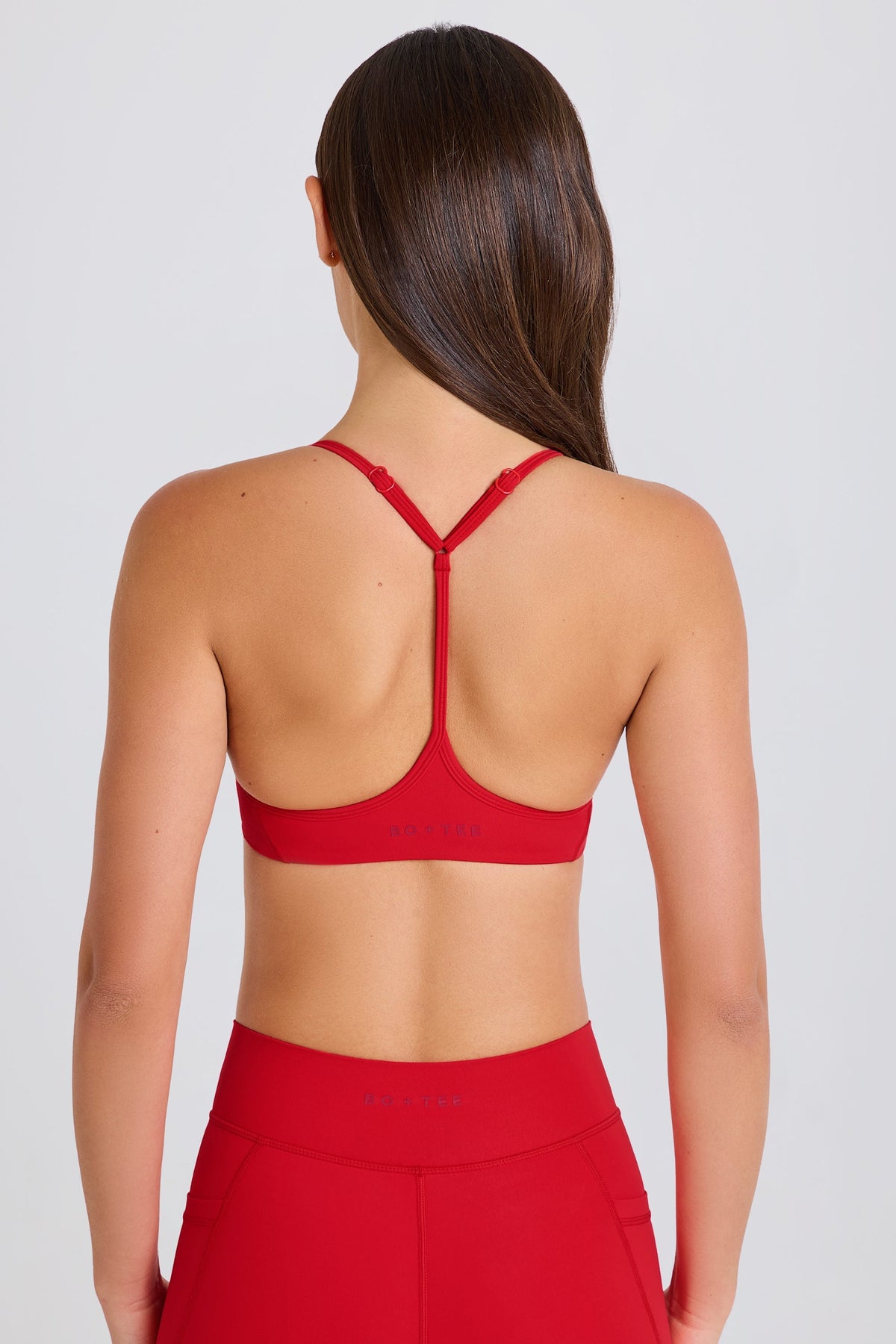 Soft Active Racerback Sports Bra in Strawberry