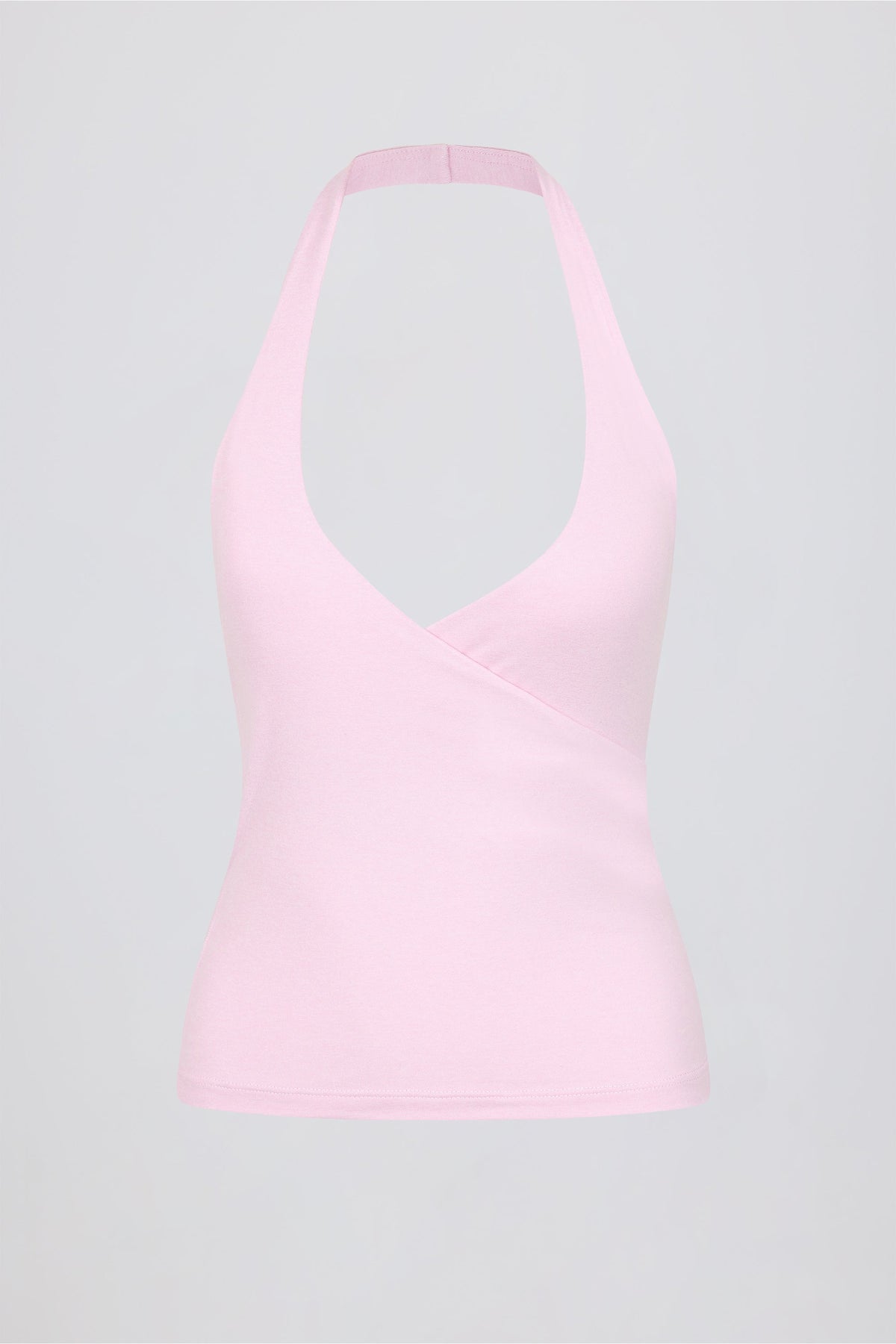 Halterneck Open-Back Tank Top in Bloom